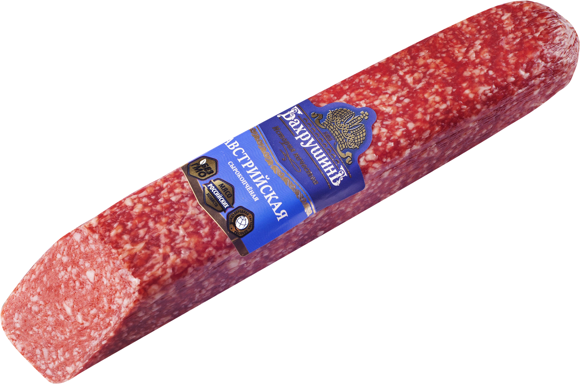 Изображение товара Колбаса сырокопченая БАХРУШИНЪ Австрийская, весовая, европейская кухня