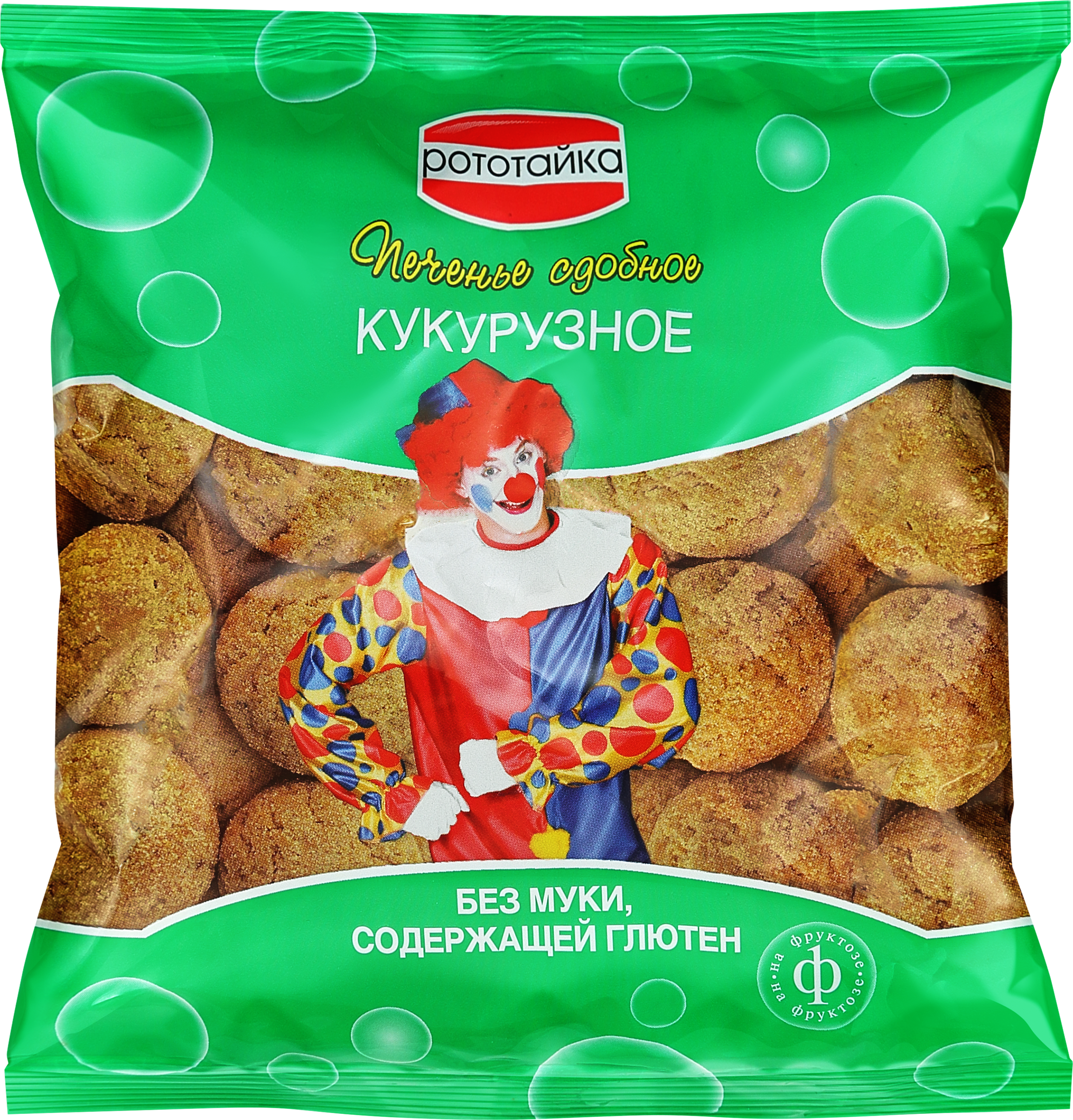 Изображение товара Печенье кукурузное безглютеновое РОТОТАЙКА на фруктозе, 200г