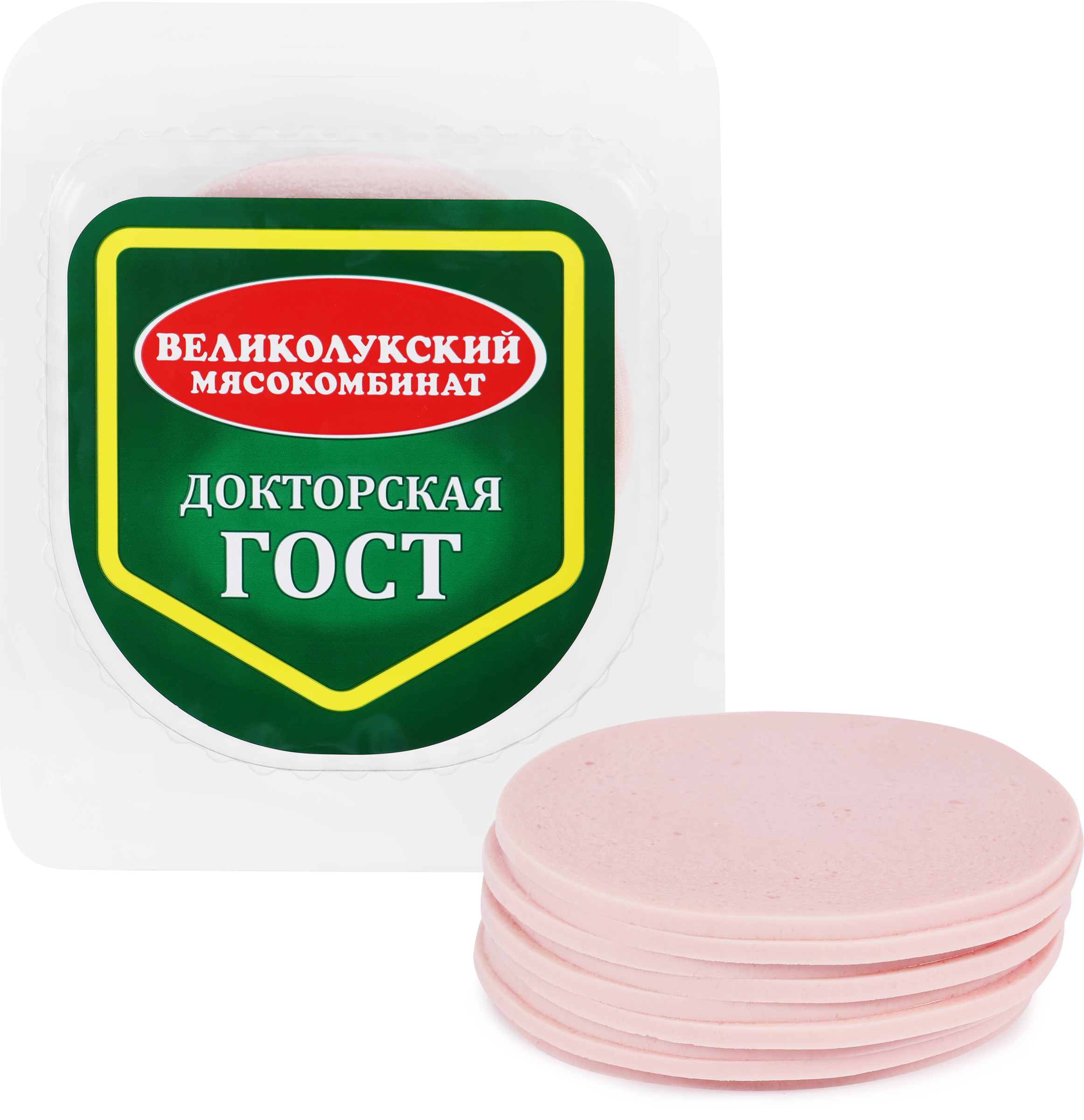 Изображение товара Колбаса вареная МК ВЕЛИКОЛУКСКИЙ Докторская ГОСТ, нарезка, 250г