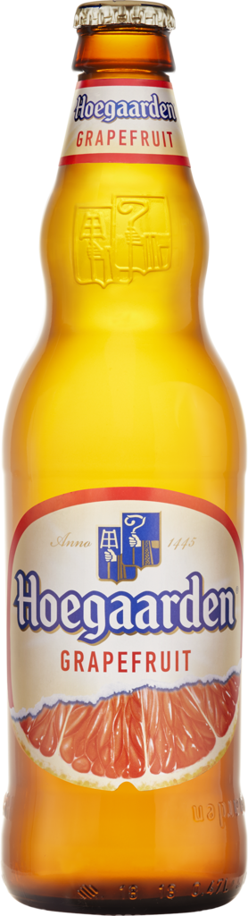 Изображение товара Напиток пивной HOEGAARDEN Грейпфрут нефильтрованный пастеризованный осветленный 4,6%, 0.44л
