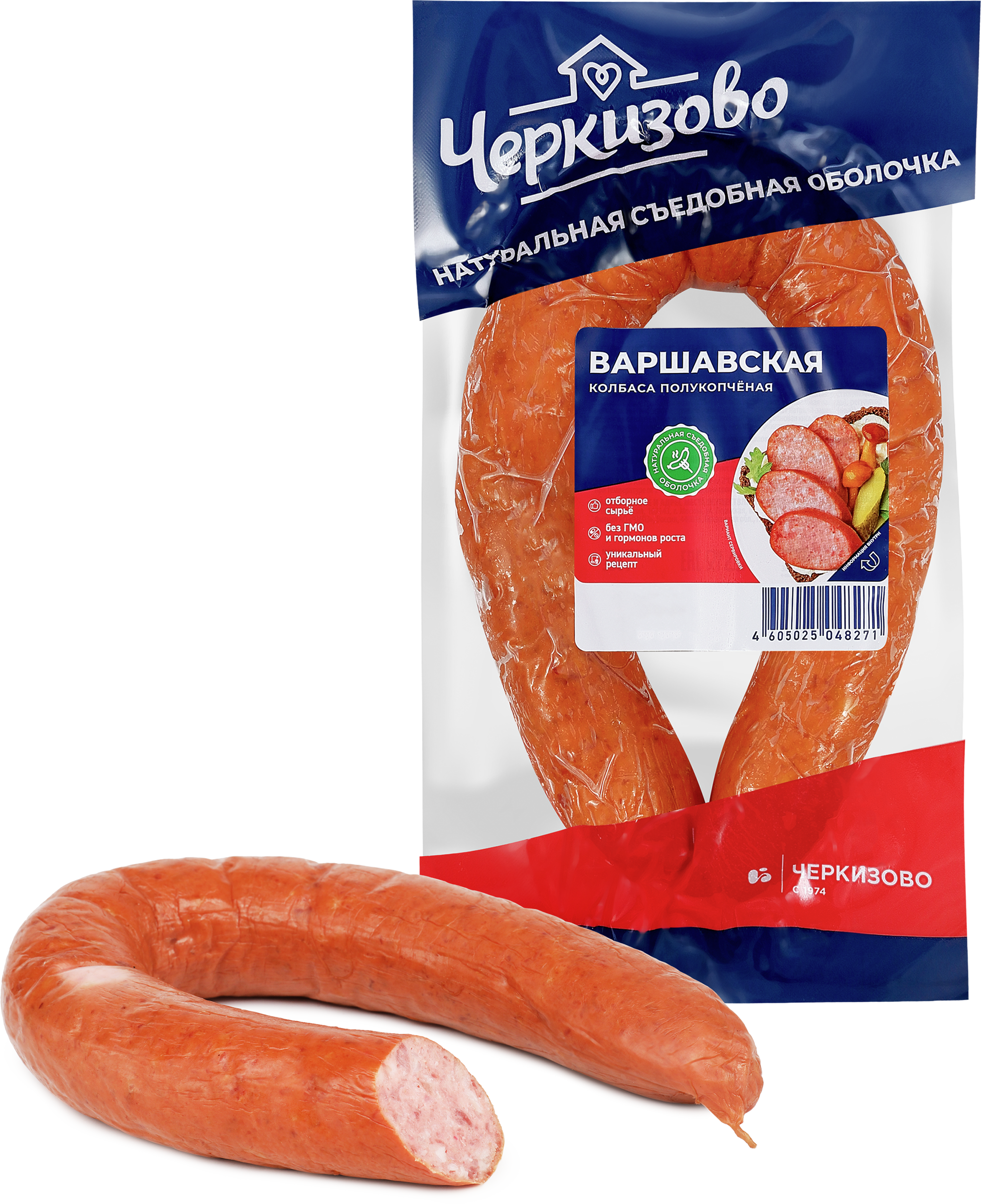 Изображение товара Колбаса полукопченая ЧЕРКИЗОВО Варшавская, 350г