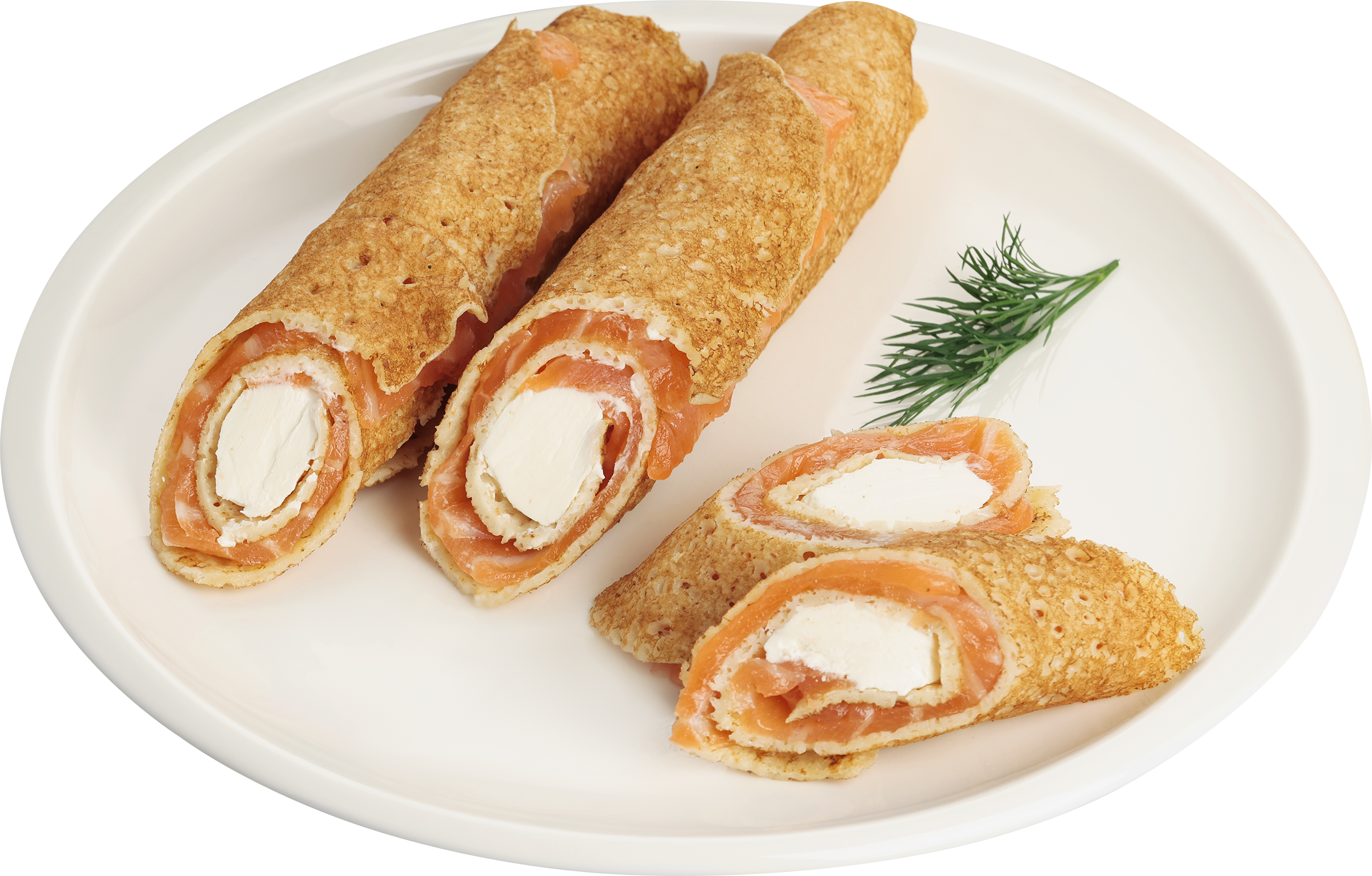 Изображение товара Готовый блинчик с сыром и лососем ЛЕНТА FRESH, весовой, Россия