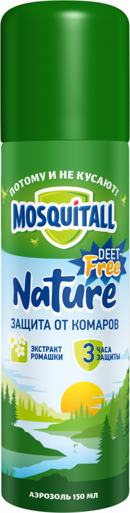 Изображение товара Спрей репеллент от комаров MOSQUITALL Nature, 150мл