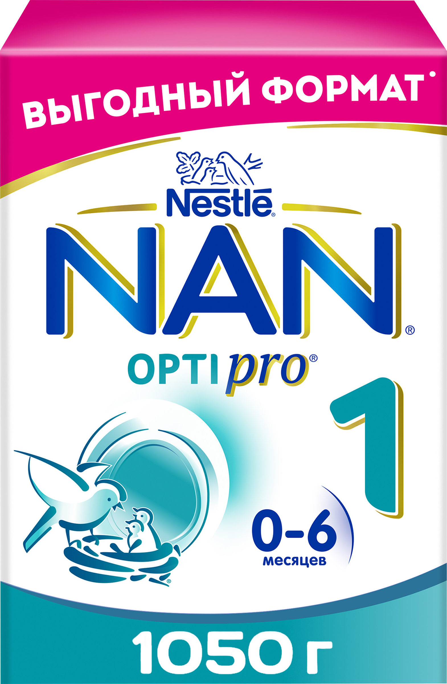 Изображение товара Смесь молочная NAN 1 OptiPro с 0 месяцев 2х525г - детское питание для малышей