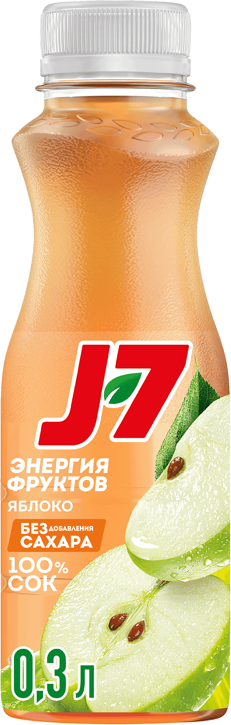 Изображение товара Сок J7 Яблоко осветленный, 0.3л