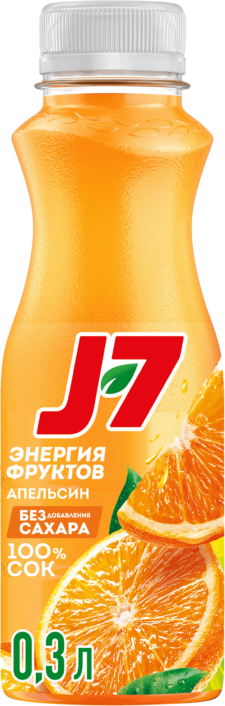 Изображение товара Сок J7 Апельсин с мякотью, 0.3л