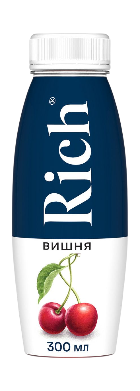 Изображение товара Нектар RICH Вишня, 0. 3л - насыщенный и ароматный напиток с насыщенным вкусом