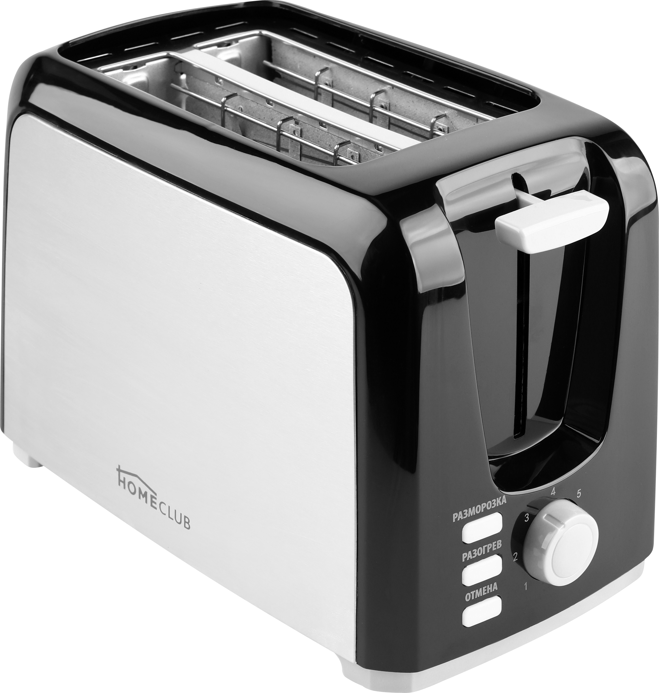 Изображение товара Тостер HOMECLUB TA01305-GS 7 программ разморозка автоматическая механический дизайн