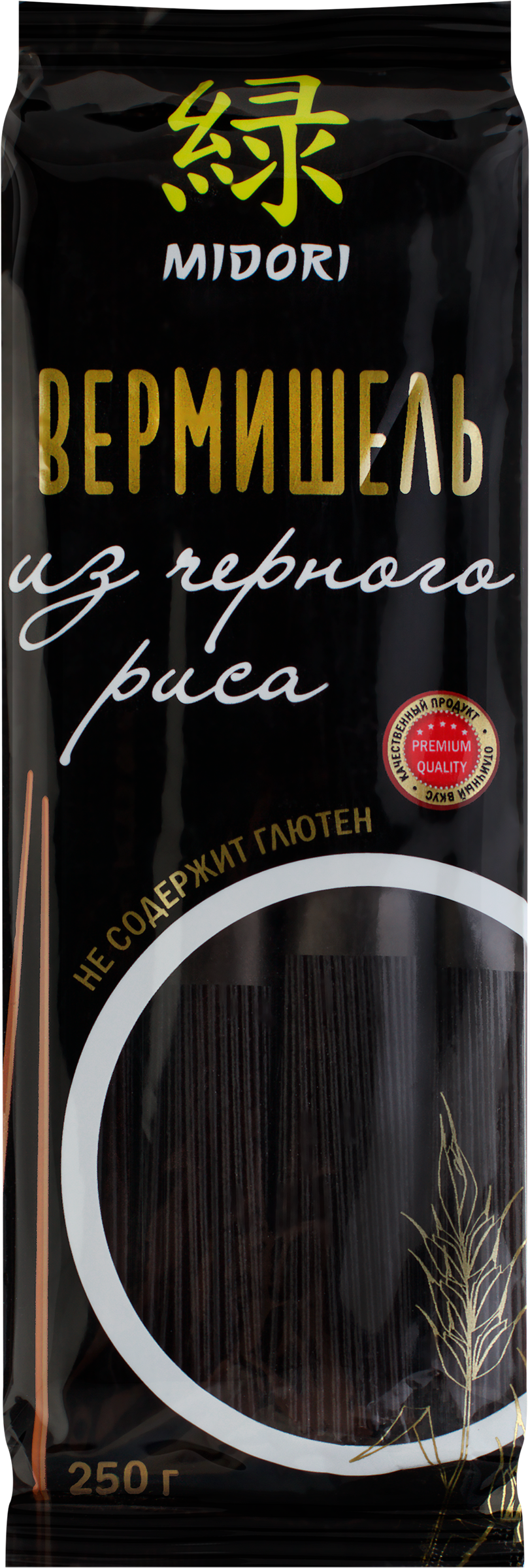Изображение товара Вермишель из черного риса MIDORI, 250г
