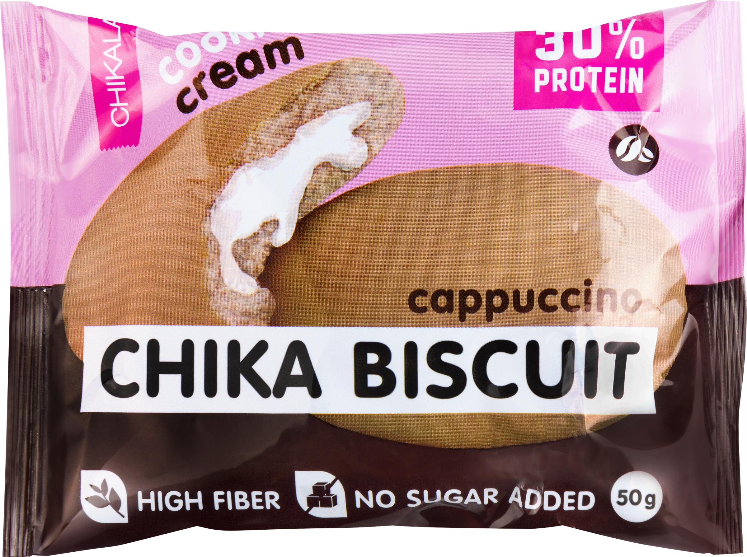 Изображение товара Протеиновое бисквитное печенье CHIKALAB Cappuccino 50г без сахара и лактозы