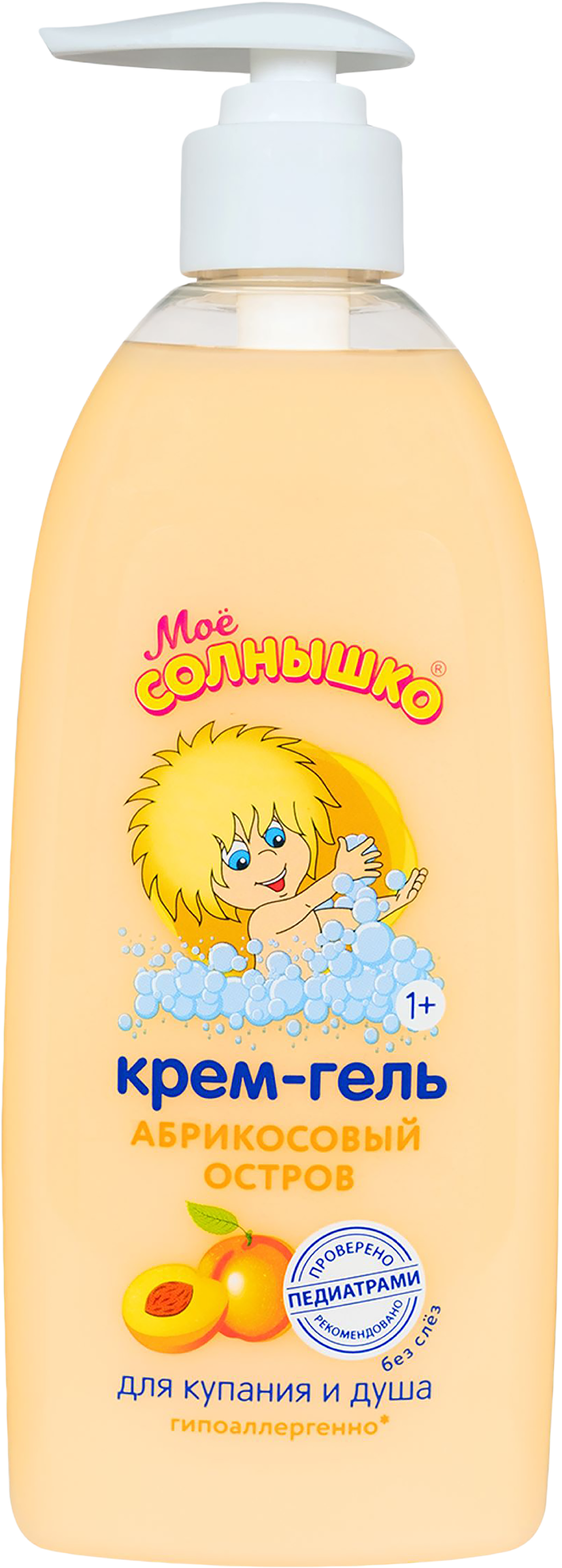 Изображение товара Крем-гель для купания и душа детский МОЕ СОЛНЫШКО Абрикосовый остров, 400мл