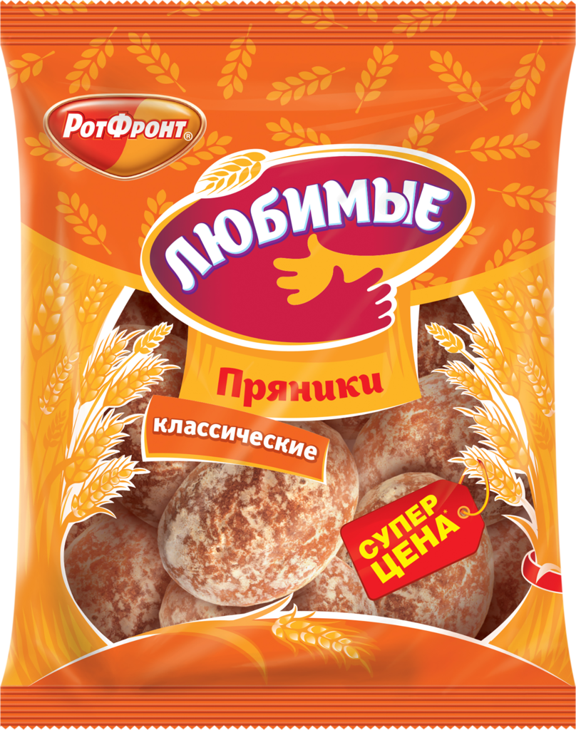 Изображение товара Пряники РОТ ФРОНТ Любимые классические, 400г