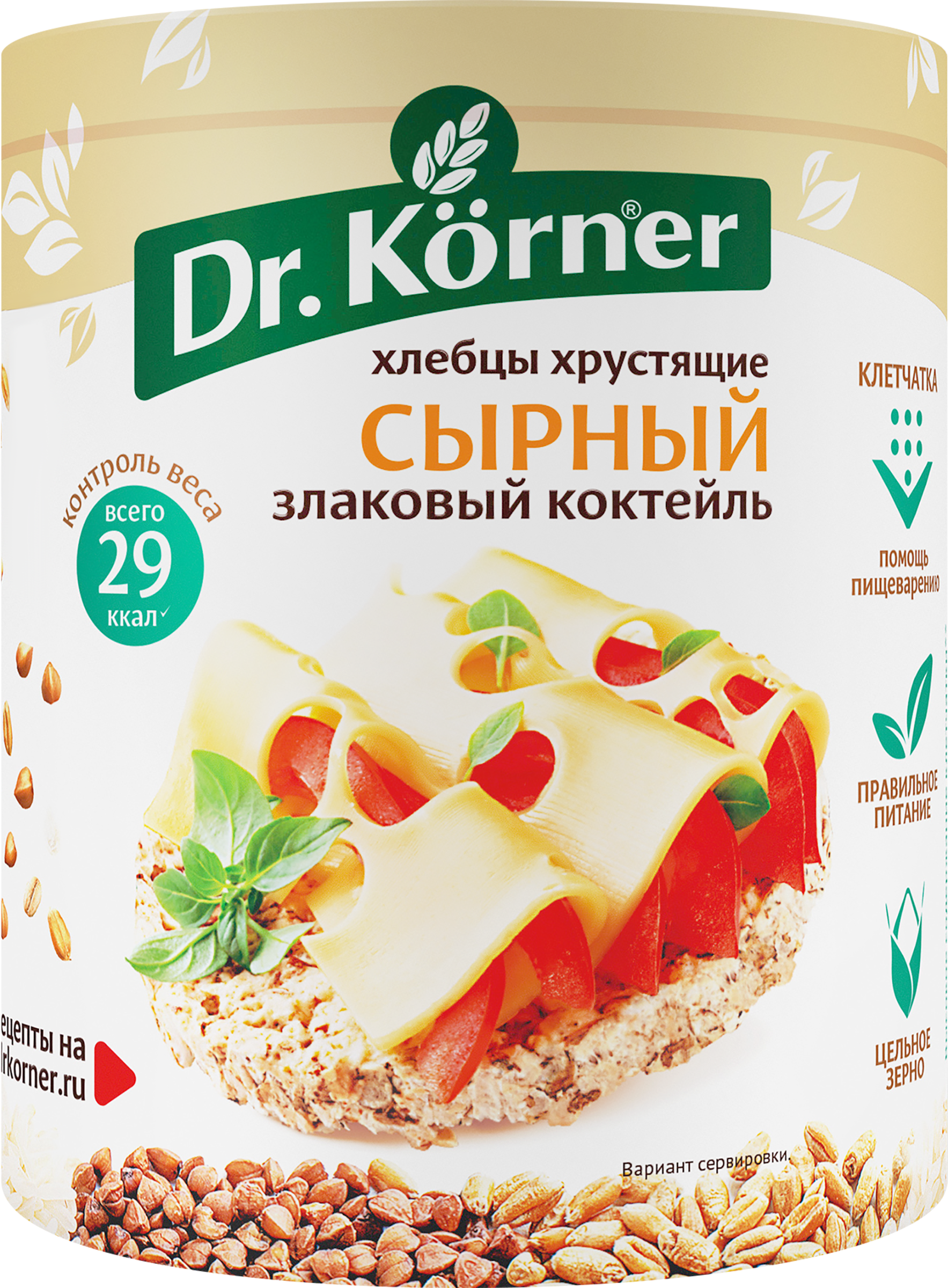 Изображение товара Хлебцы DR KORNER Злаковый коктейль сырный, 100г
