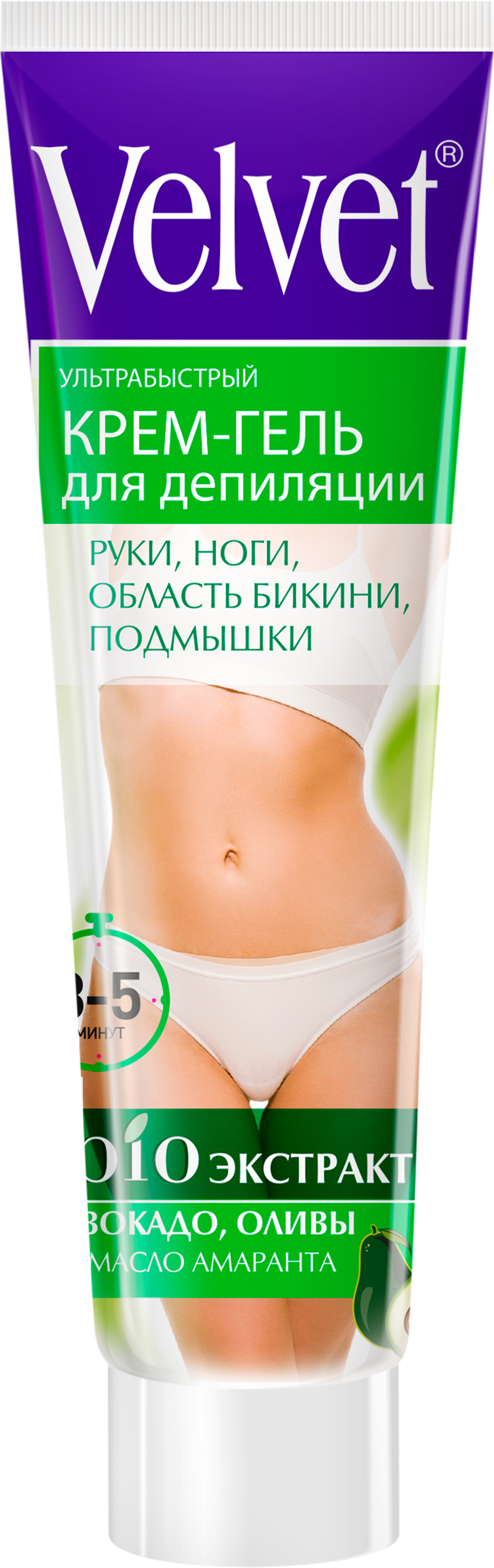 Изображение товара Крем-гель для депиляции VELVET Ультрабыстрый, 125мл