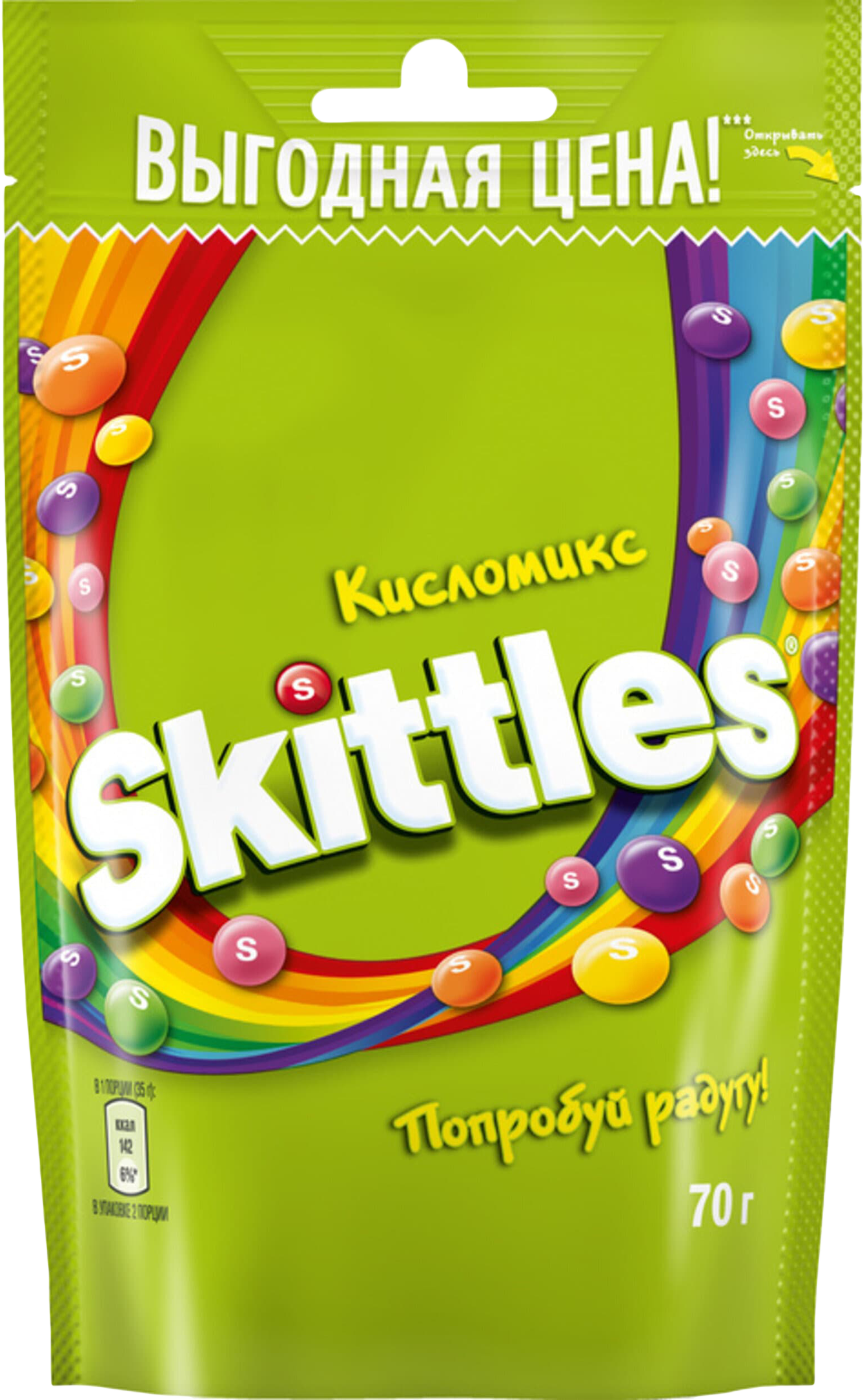 Изображение товара Драже SKITTLES Кисломикс, 70г