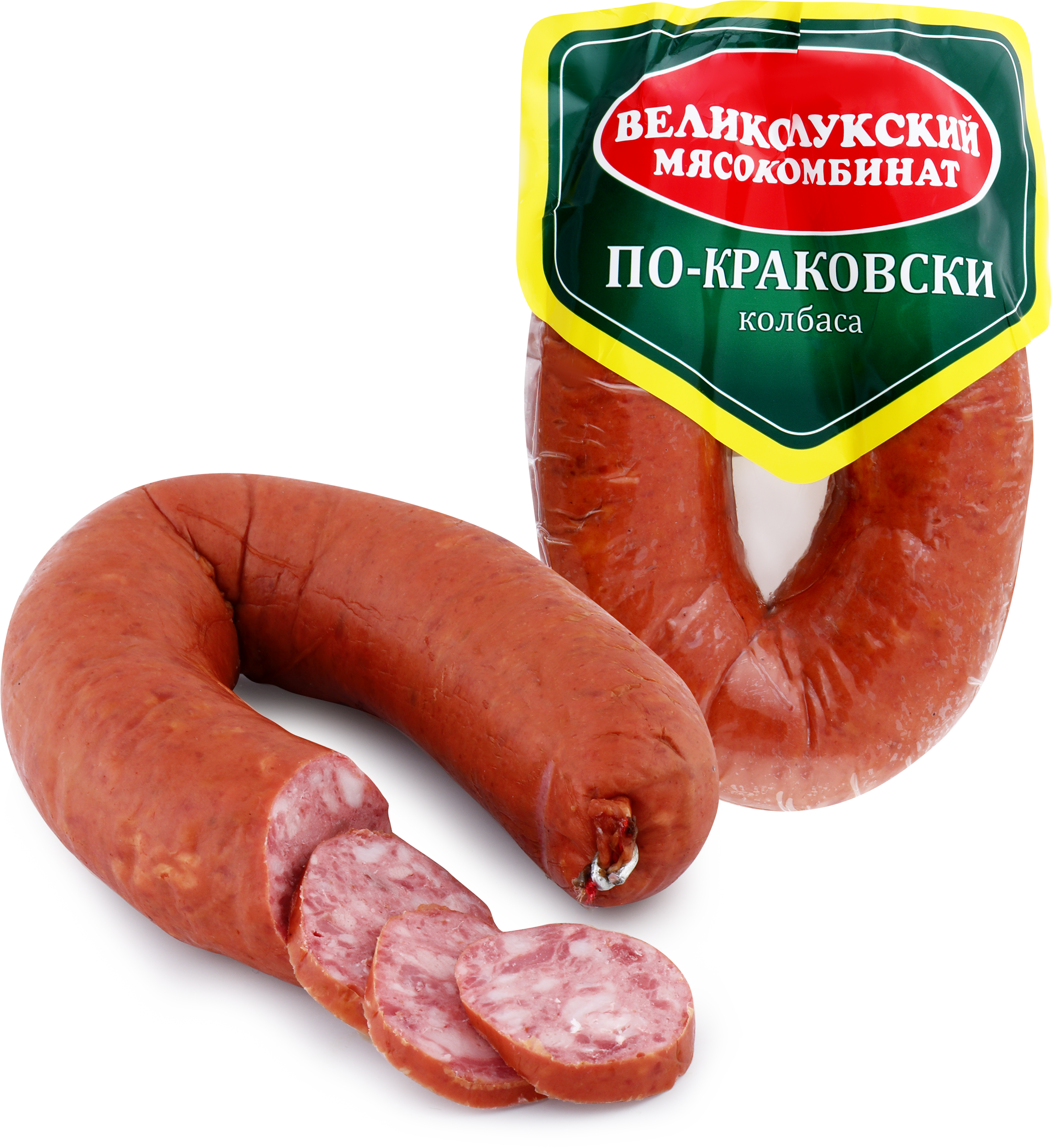 Изображение товара Колбаса полукопченая МК ВЕЛИКОЛУКСКИЙ По-краковски, 300г