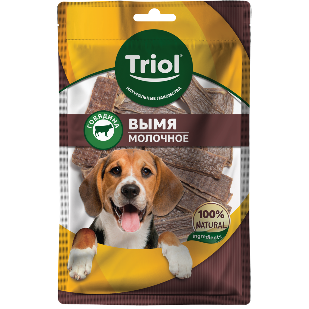 Изображение товара Лакомство для собак TRIOL Вымя говяжье 50г
