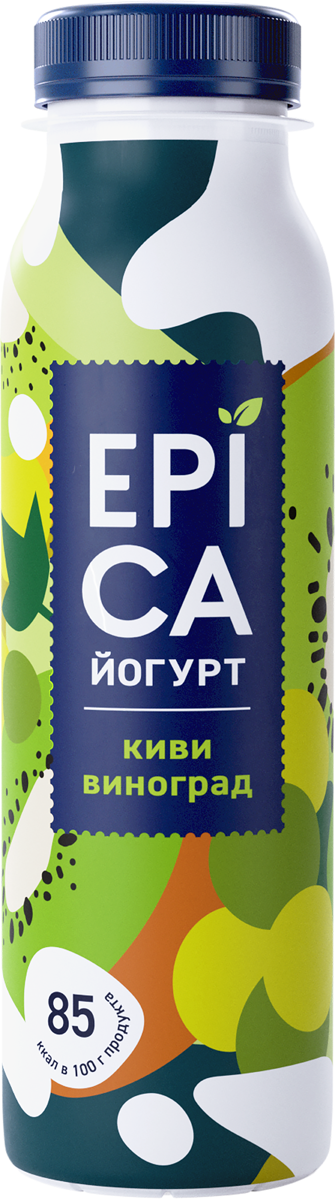 Изображение товара Йогурт питьевой EPICA с киви и виноградом 2,5%, 260г