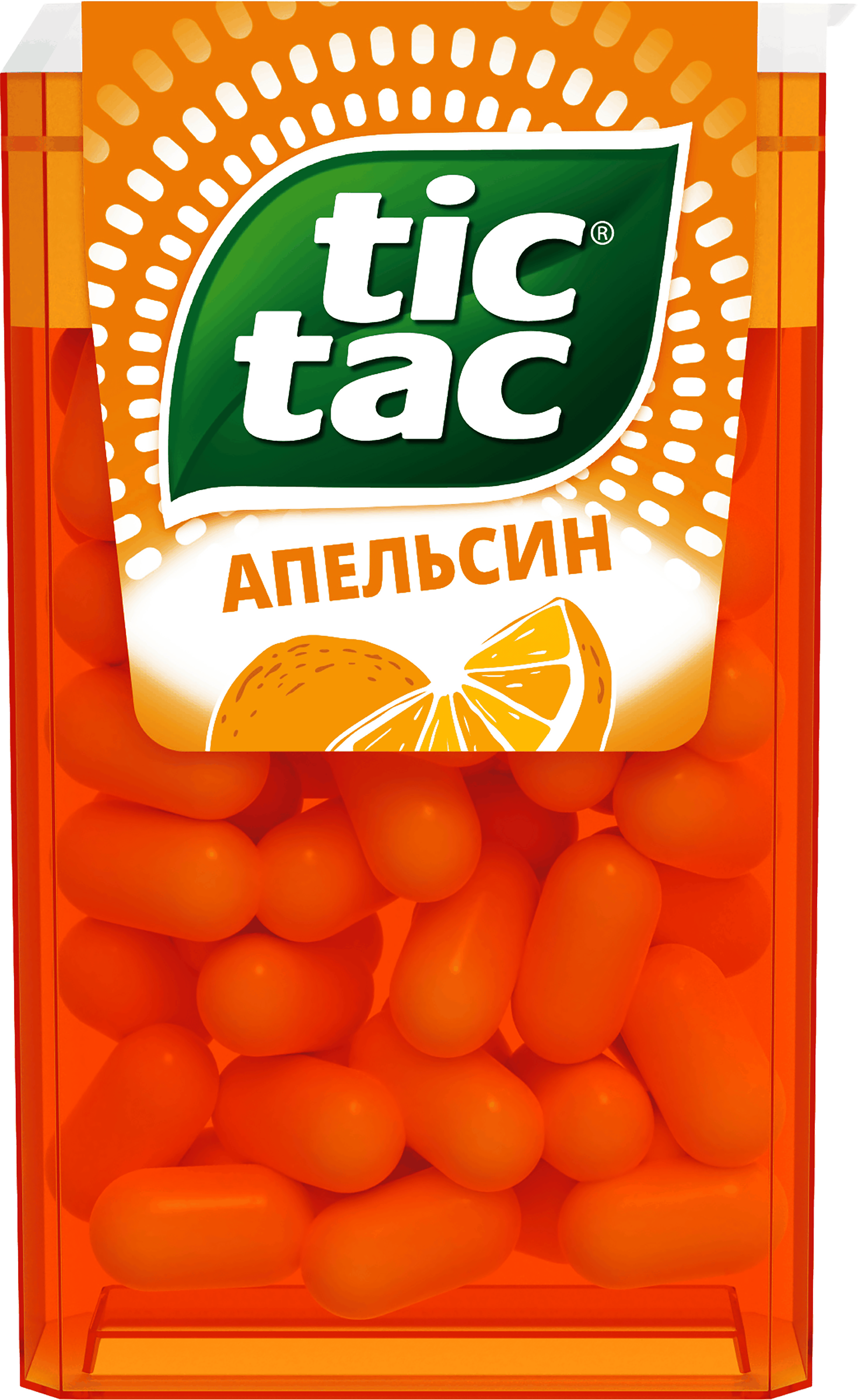 Изображение товара Драже TIC TAC Апельсин 16 г освежающий вкус без сахара