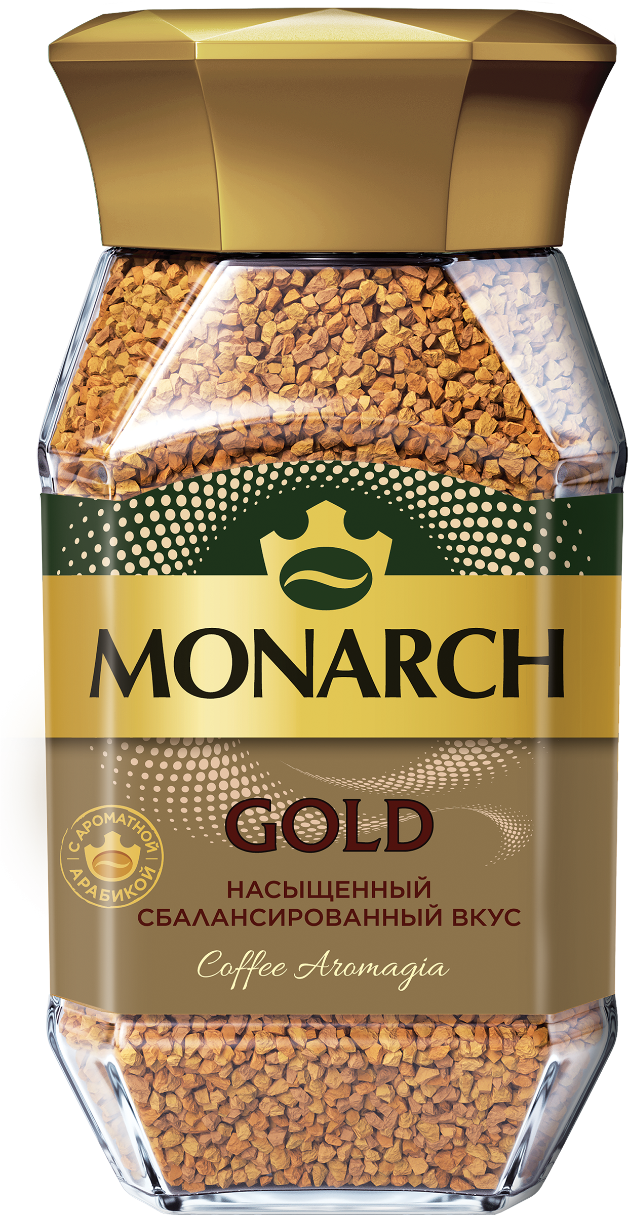 Изображение товара Кофе растворимый MONARCH Gold натуральный сублимированный, 190г