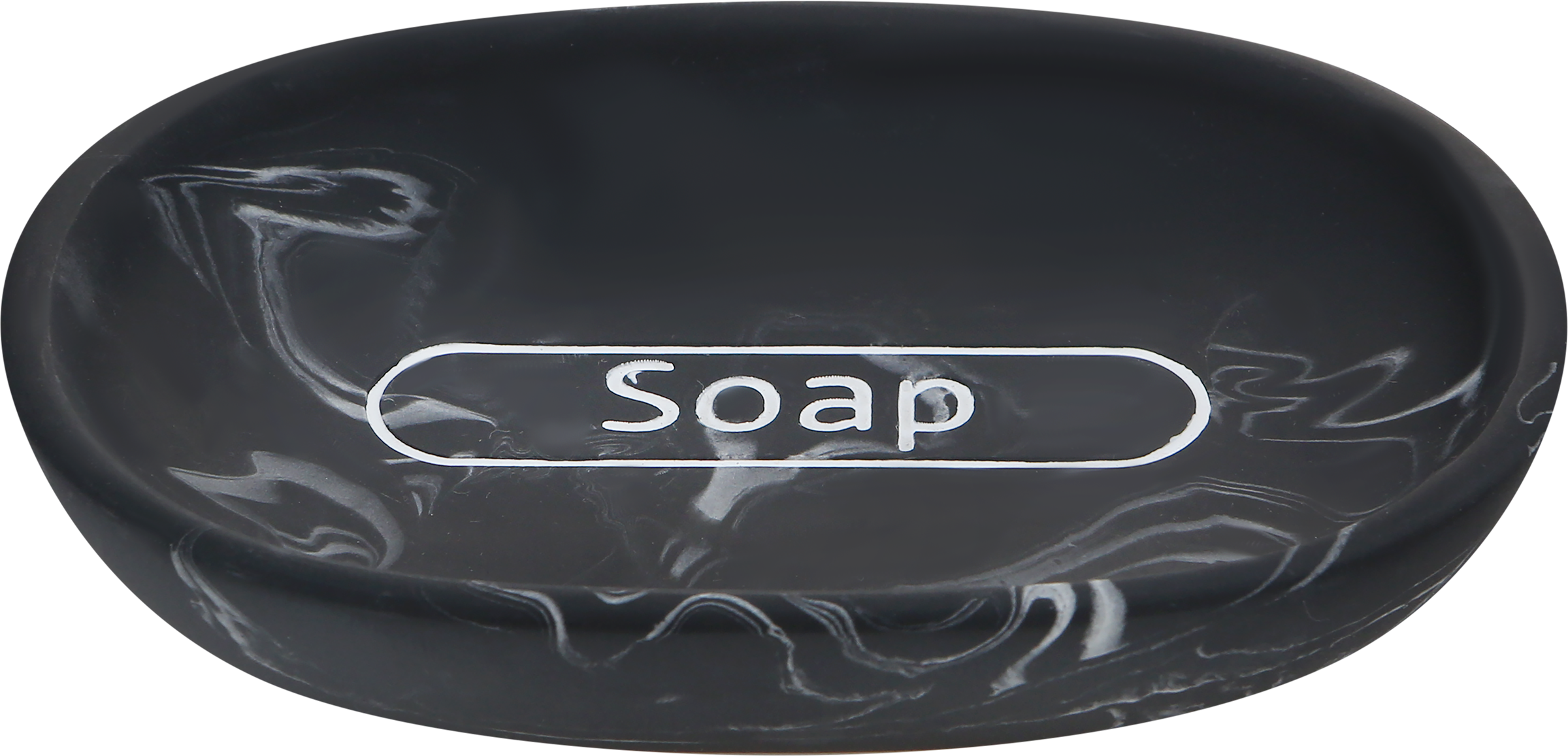 Изображение товара Мыльница HOMECLUB Stone из полирезина для ванной комнаты 8,5x12,1x2 см