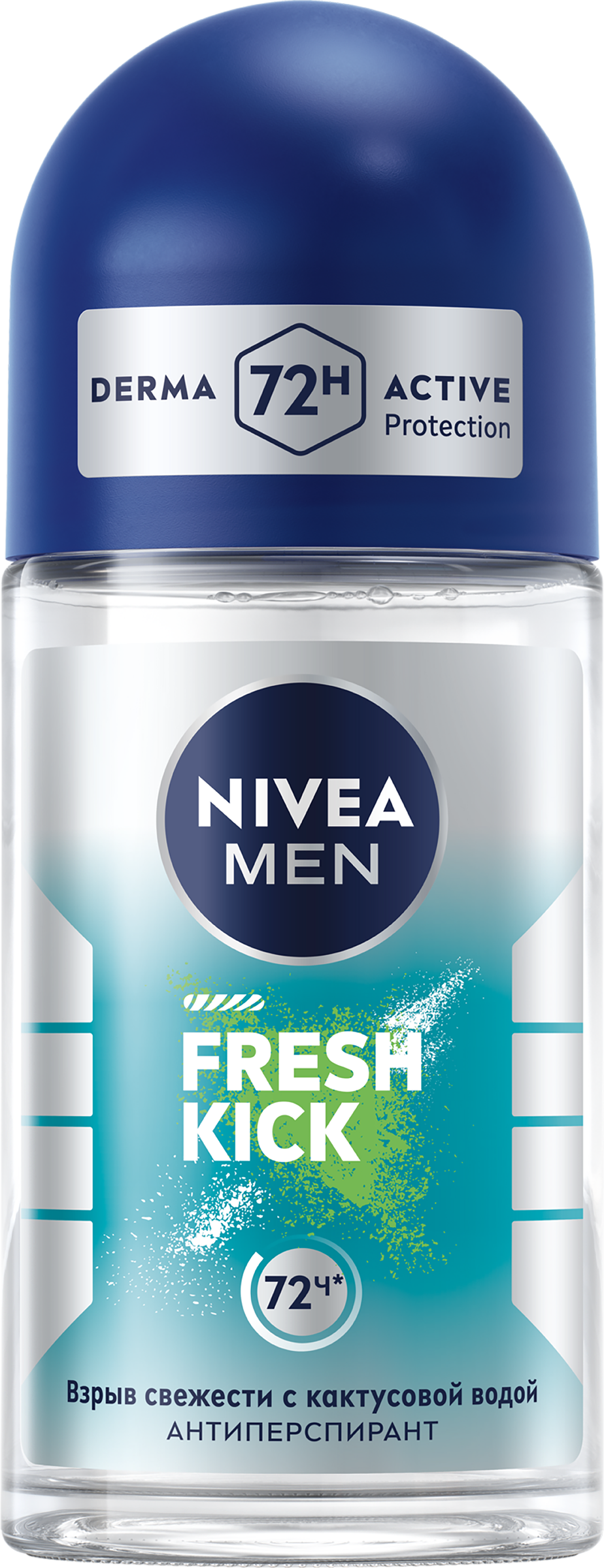 Изображение товара Мужской антиперспирант роликовый NIVEA Men Fresh Kick 50мл стойкая защита свежесть