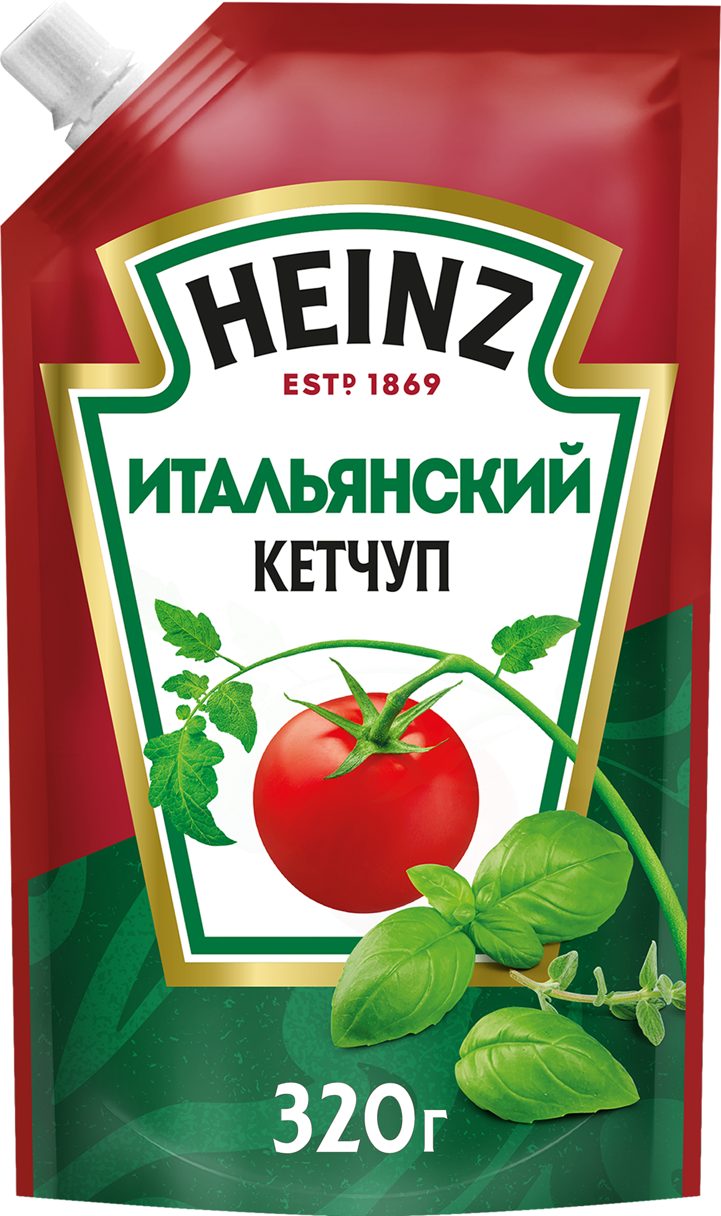 Изображение товара Кетчуп HEINZ Итальянский 320г пастообразный натуральный для пиццы и макарон