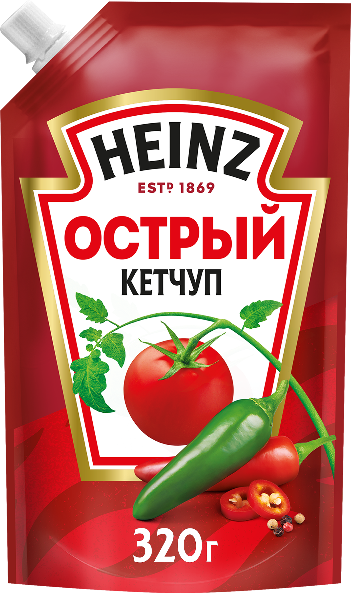 Изображение товара Кетчуп HEINZ Острый, 320г
