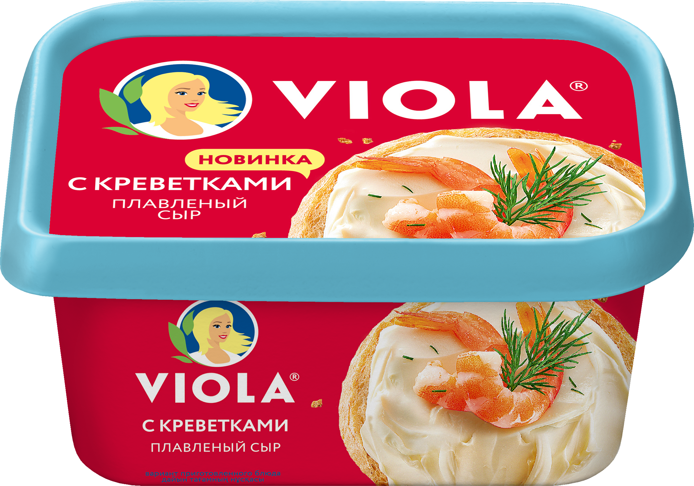 Изображение товара Сыр плавленый VIOLA с креветками 35%, без змж, 400г