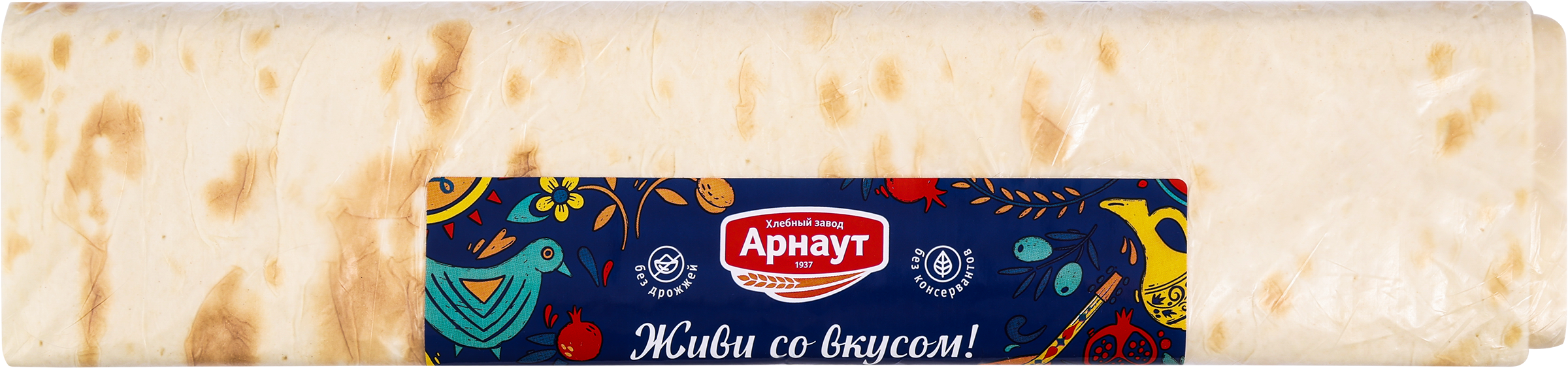 Изображение товара Ролл АРНАУТ пшеничный бездрожжевой, 200г Изображение товара Ролл АРНАУТ пшеничный бездрожжевой, 200г