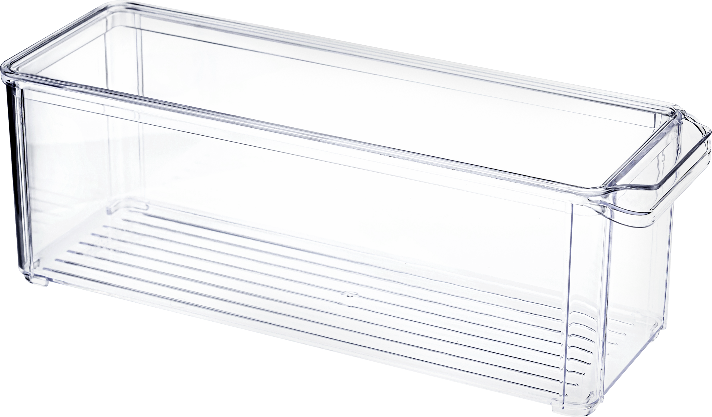 Изображение товара Органайзер для холодильника IDEA 10х30х10см, с крышкой прозрачный, размер М