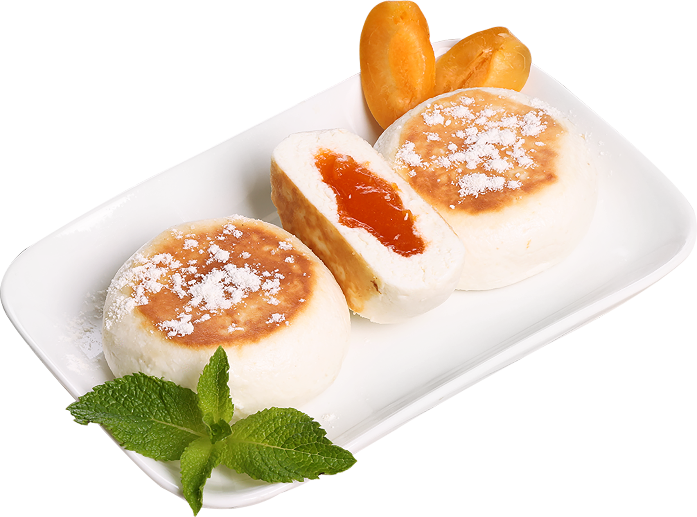 Изображение товара Сырники ЛЕНТА FRESH с абрикосовой начинкой, весовые, готовые к употреблению