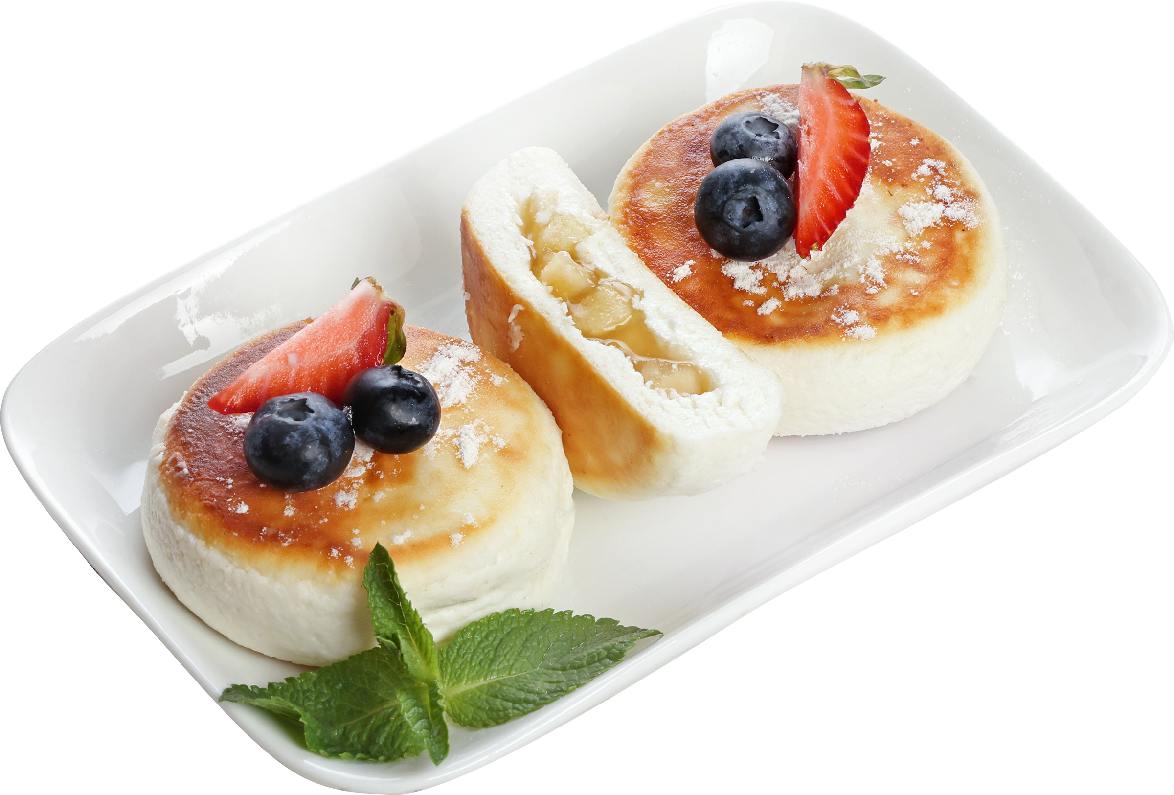 Изображение товара Сырники ЛЕНТА FRESH с яблочной начинкой, весовые - вкусный завтрак