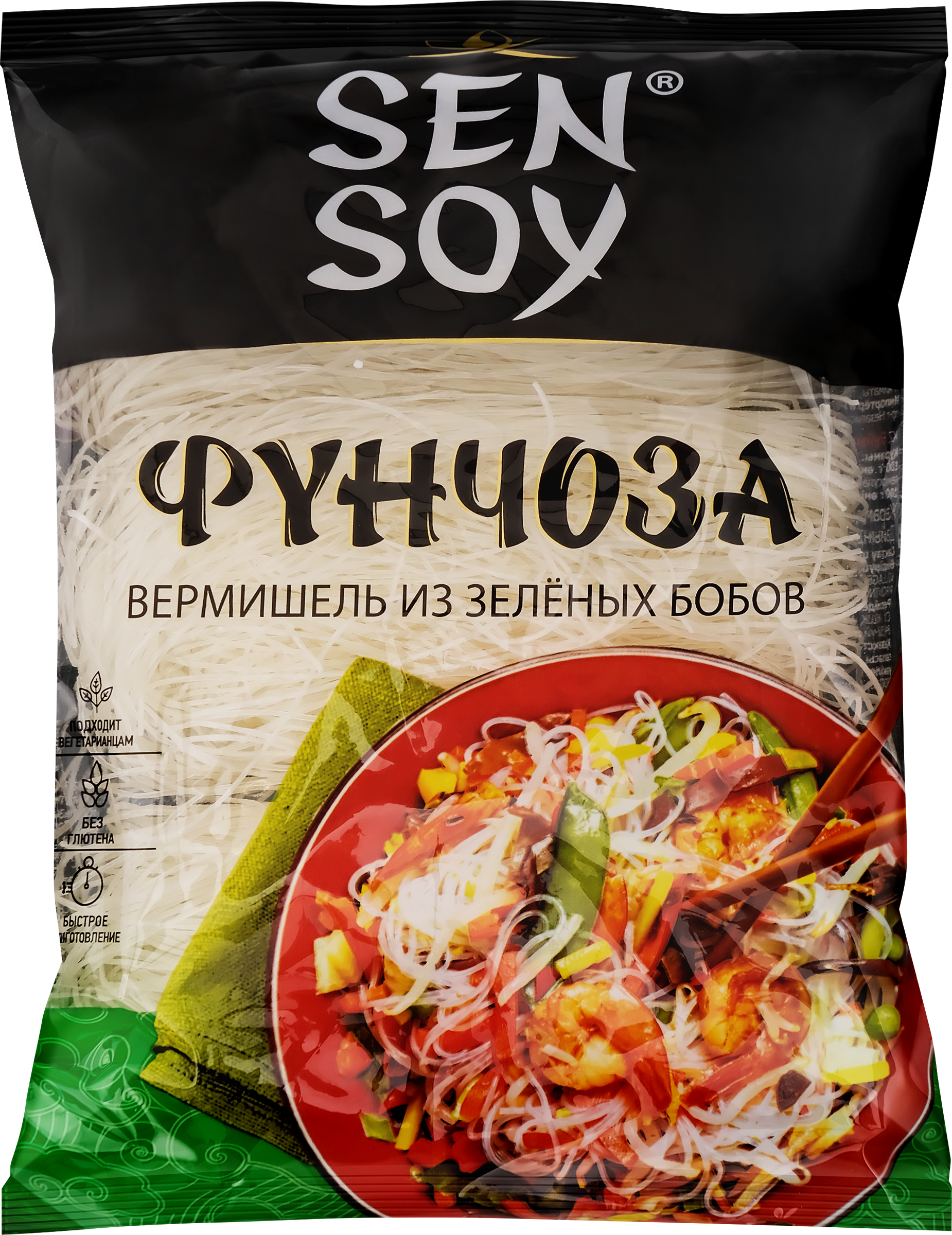 Изображение товара Вермишель SEN SOY EveryDay Фунчоза 150г - азиатские макароны из бобовой муки