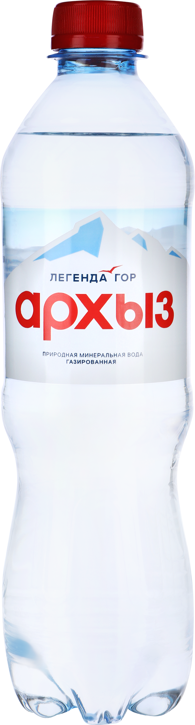 Изображение товара Вода минеральная ЛЕГЕНДА ГОР АРХЫЗ природная столовая газированная, 0.5л