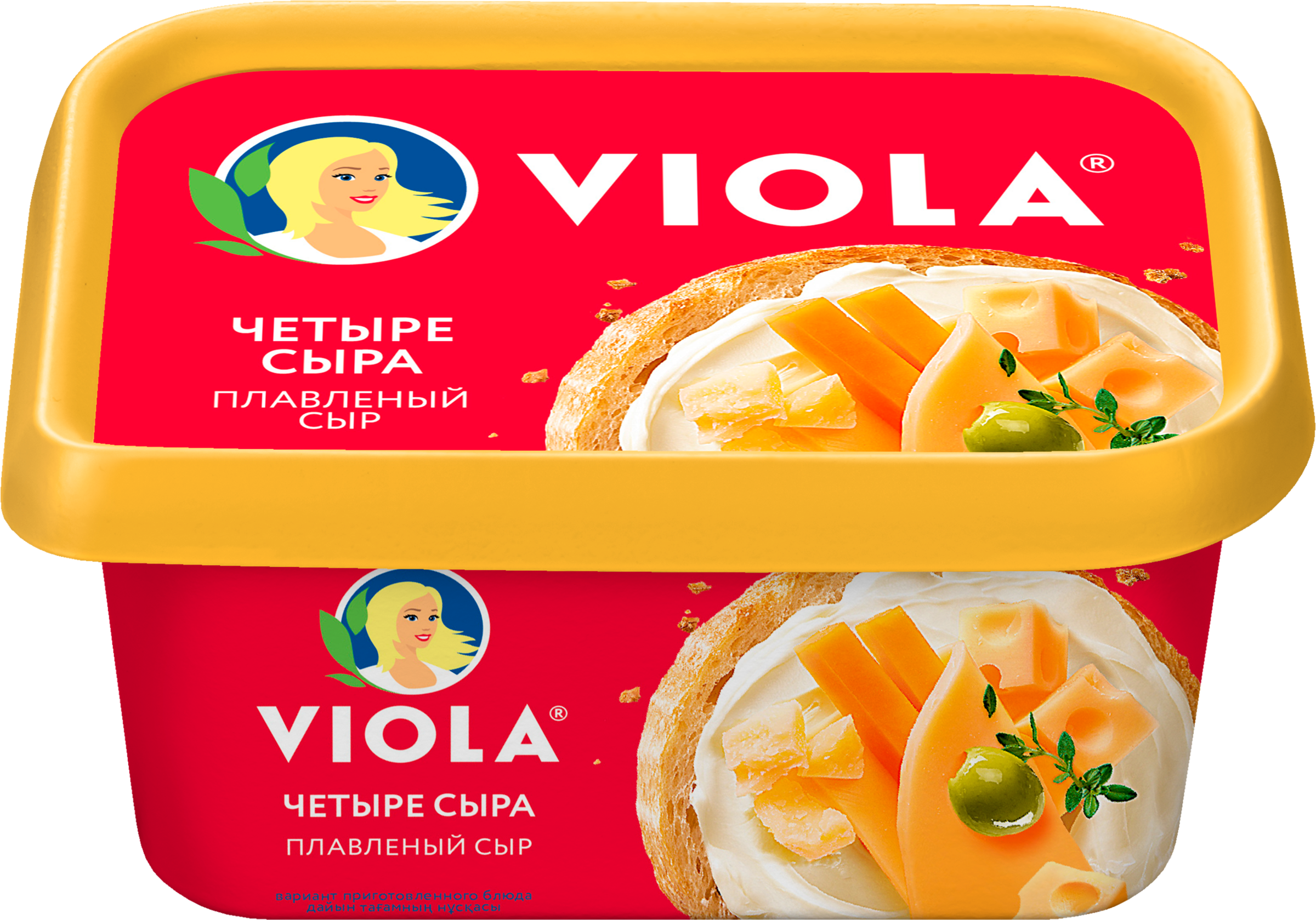 Изображение товара Сыр плавленый VIOLA Четыре сыра 50%, без змж, 400г