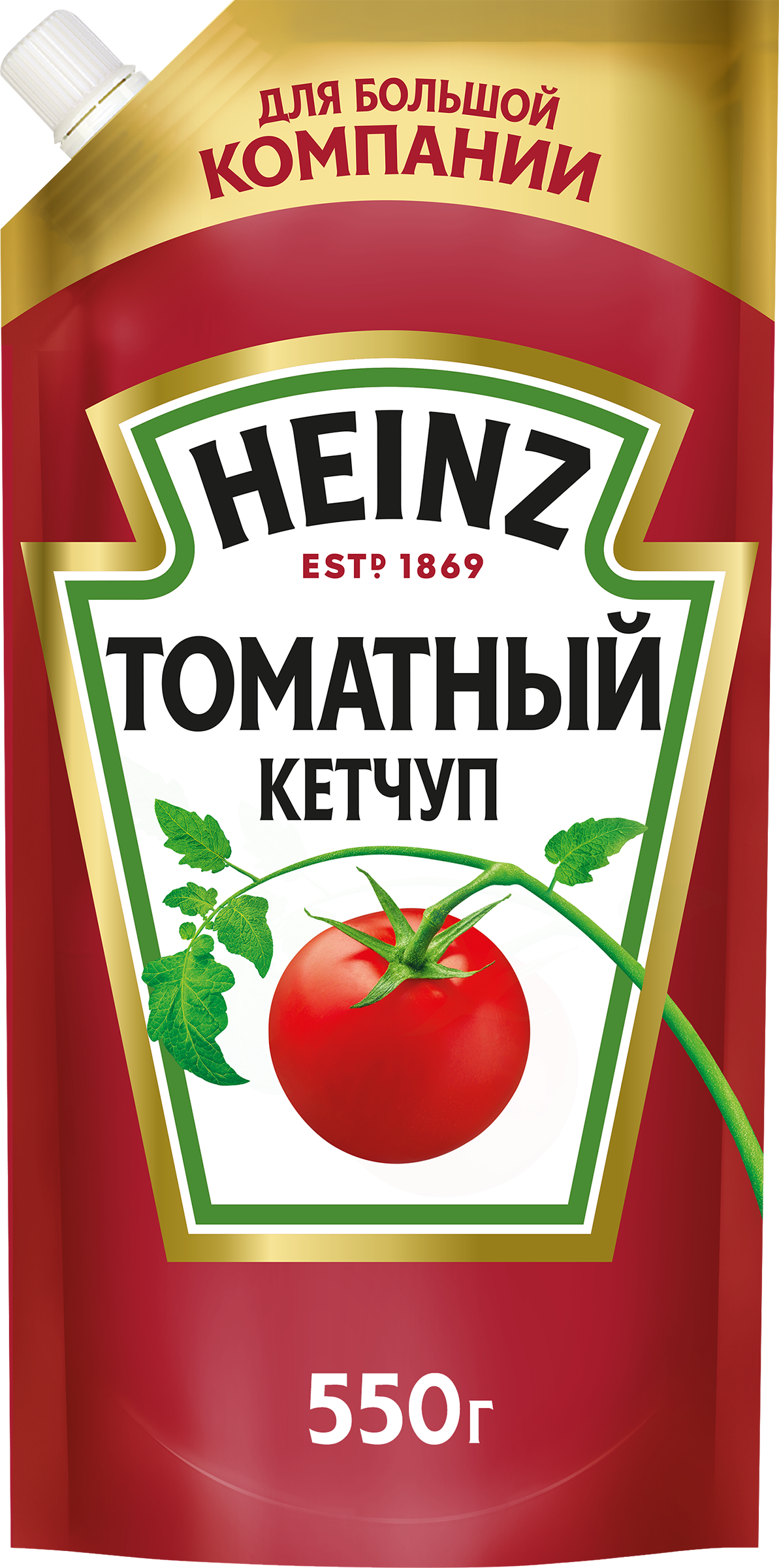 Изображение товара Кетчуп HEINZ Томатный 550г натуральный соус без искусственных добавок