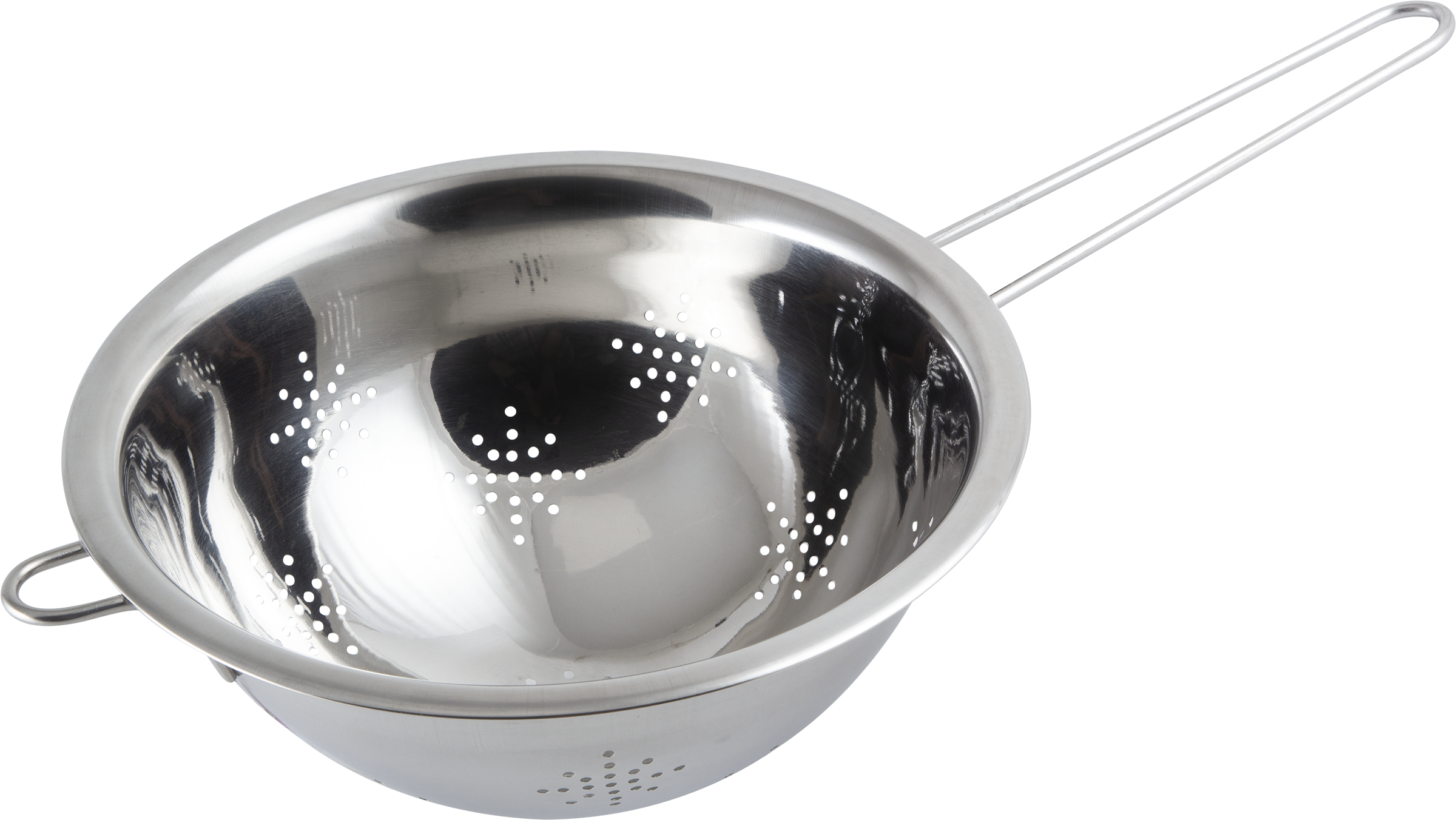 Изображение товара Дуршлаг HOMECLUB 18см из нержавеющей стали с длинной ручкой