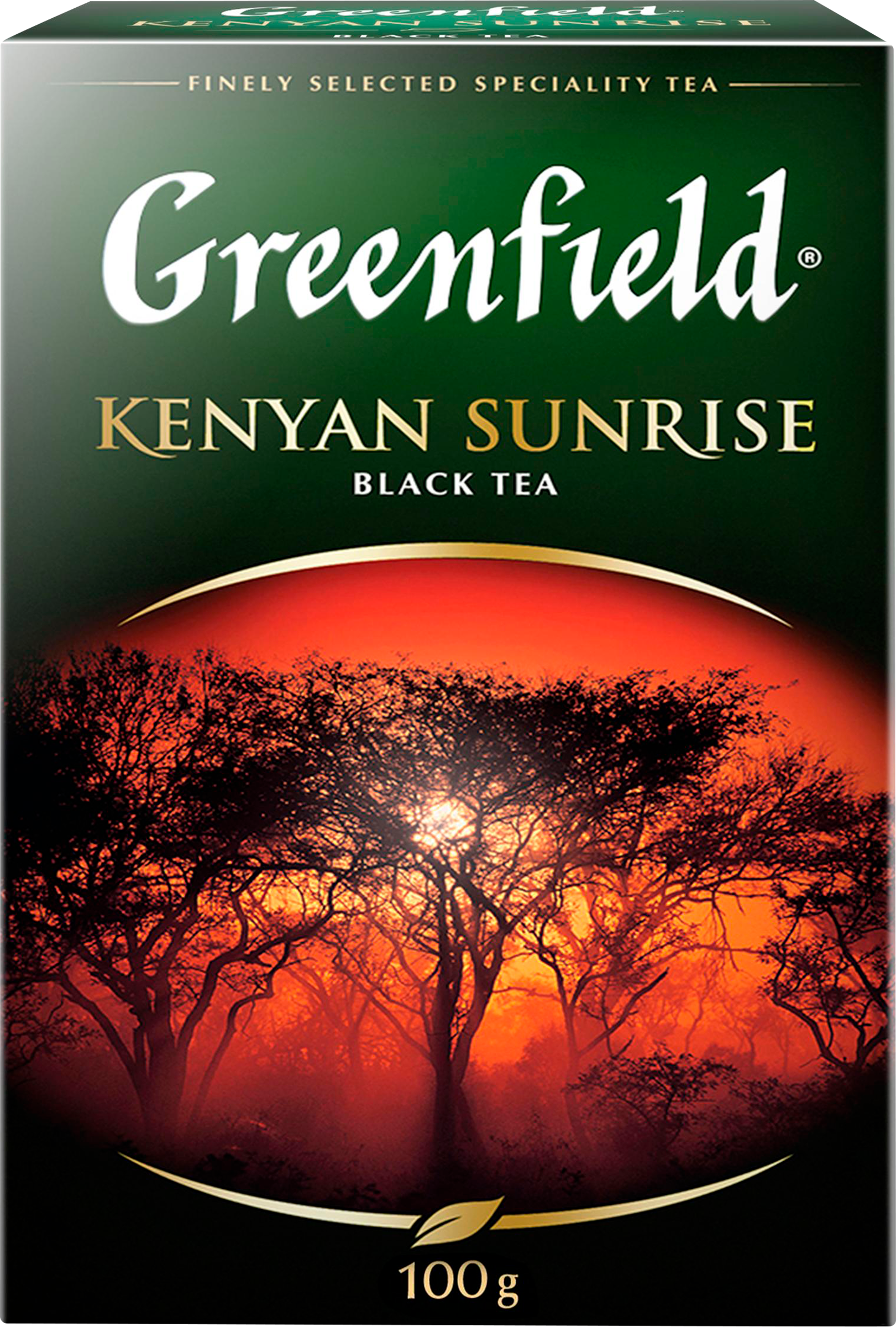 Изображение товара Чай черный GREENFIELD Кениан санрайз 100г листовой кенийский