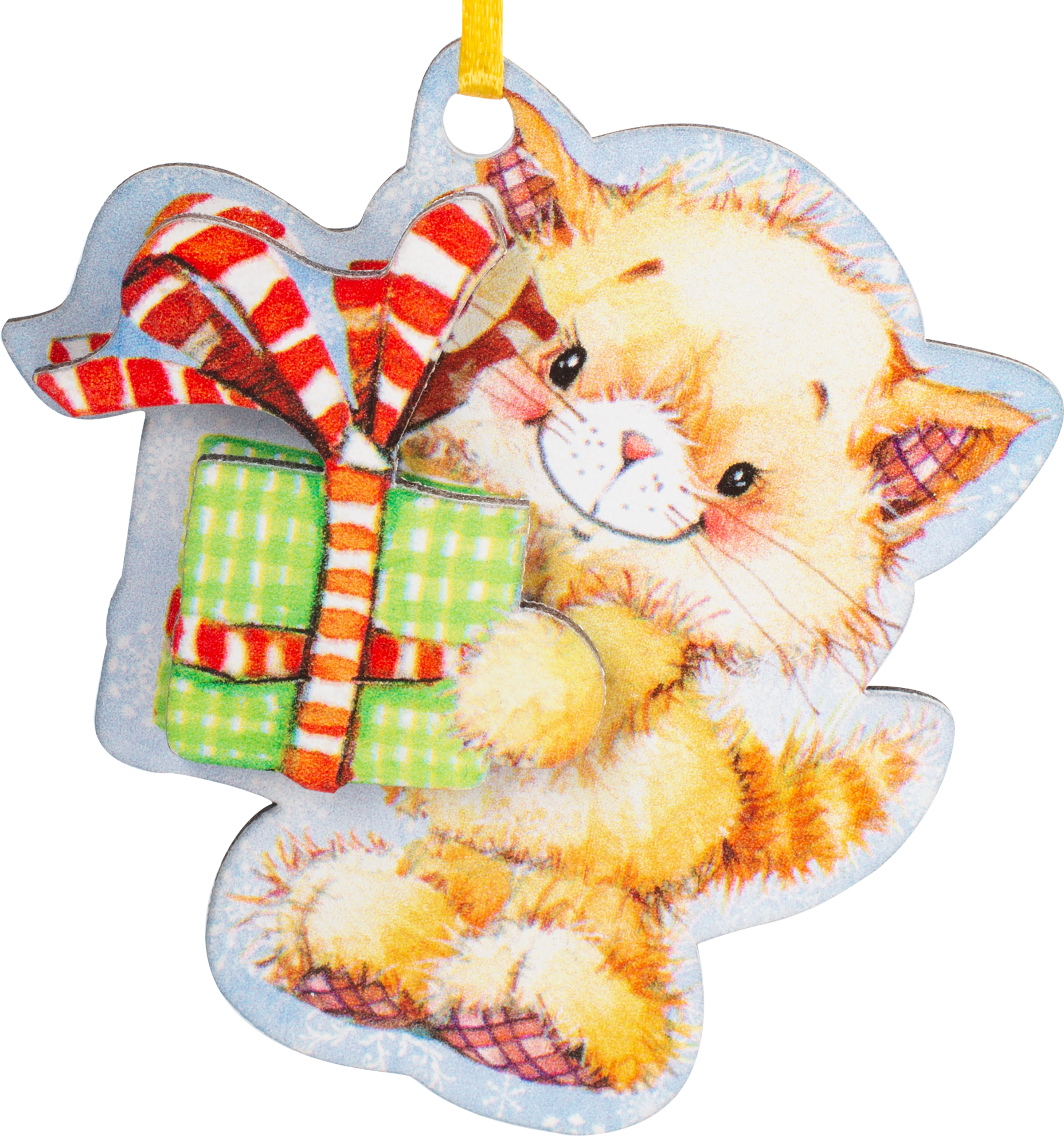 Изображение товара Декоративная деревянная подвеска для новогоднего декора Арт. 228837/94