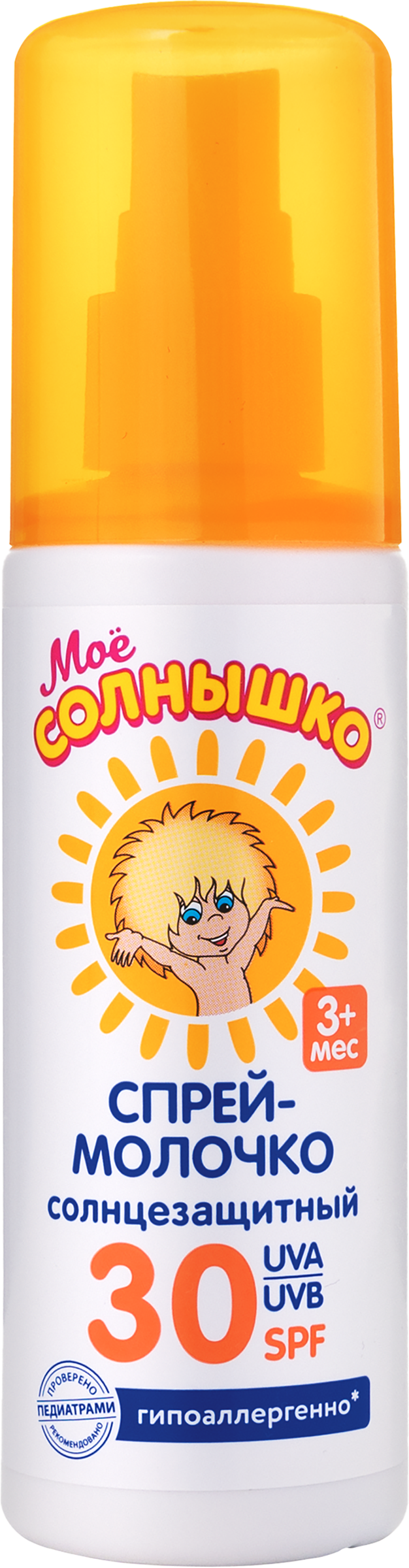 Изображение товара Детский солнцезащитный спрей МОЕ СОЛНЫШКО SPF30 100мл