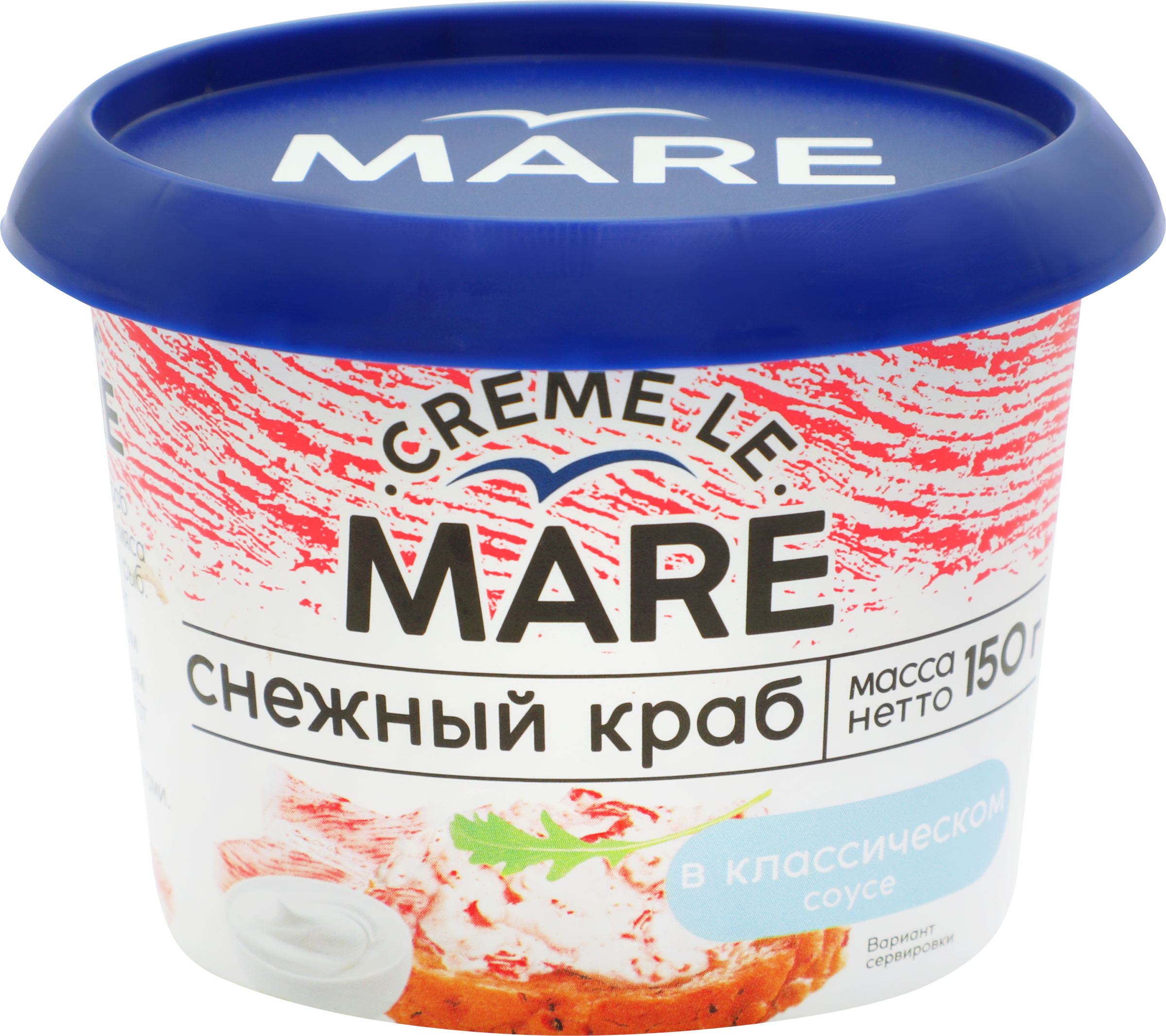 Изображение товара Снежный краб MARE в классическом соусе 150г пастообразный продукт