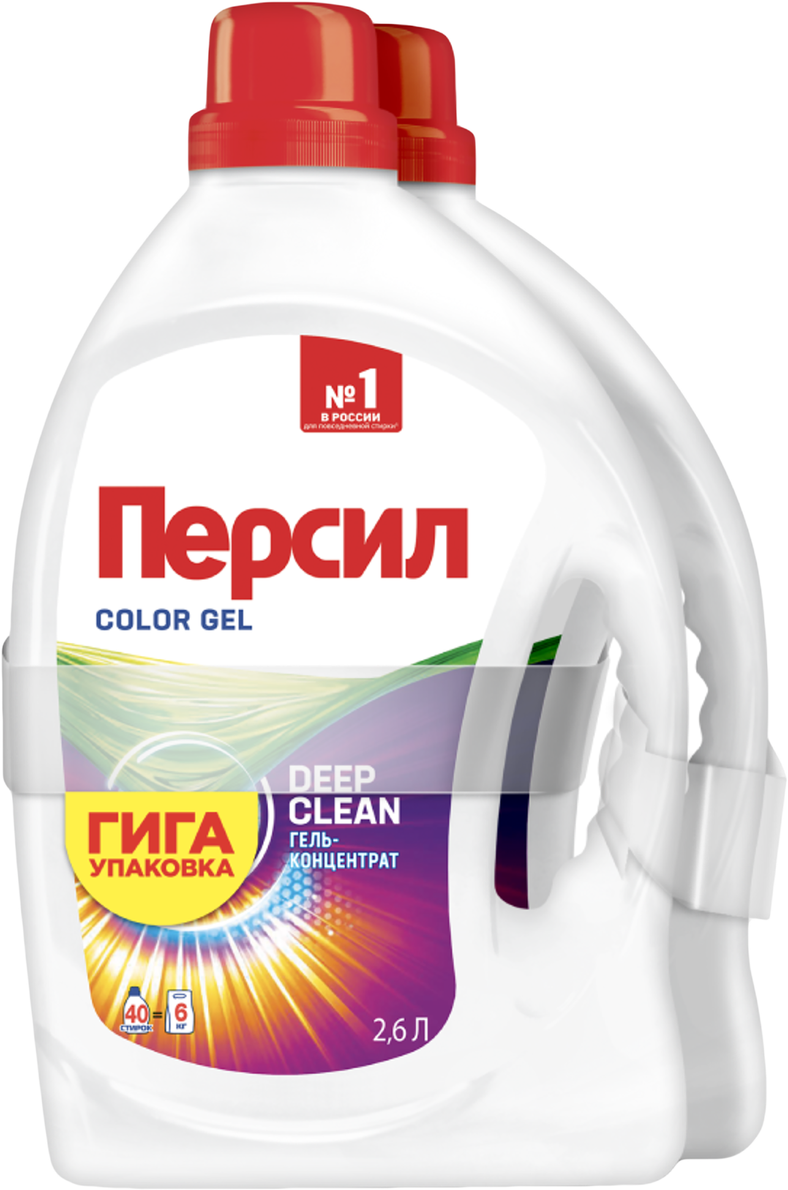 Изображение товара Гель для стирки ПЕРСИЛ Color 2x2. 6л - эффективное средство для ярких цветов