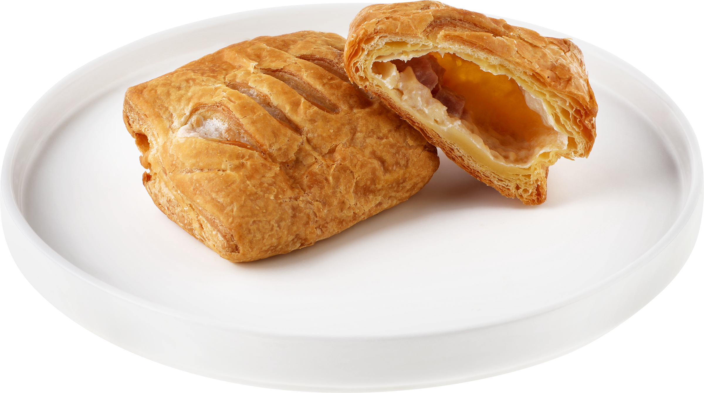 Изображение товара Слойка ЛЕНТА FRESH с сыром и ветчиной, 55г