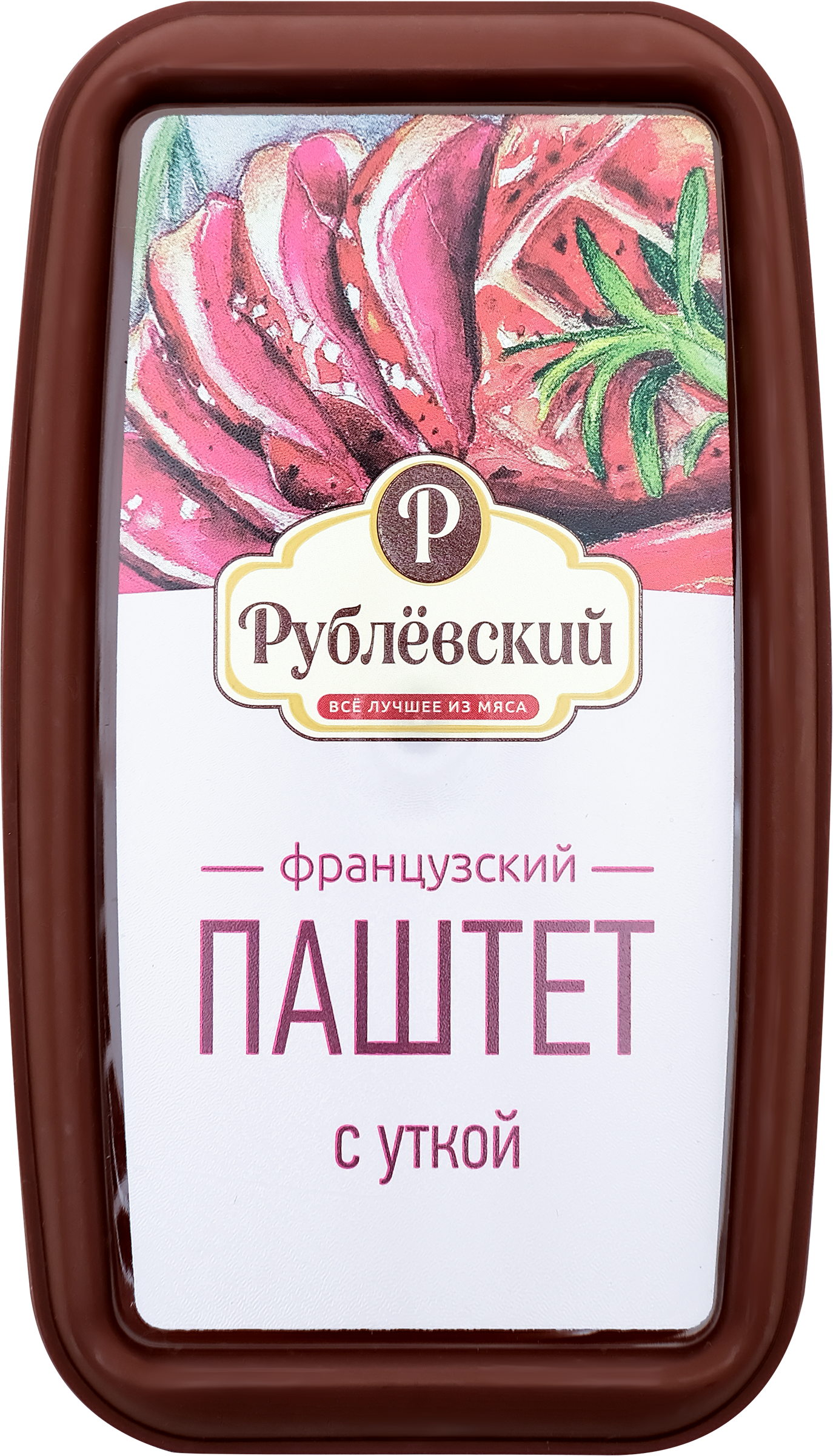 Изображение товара Паштет РУБЛЁВСКИЙ Французский с уткой, 175г