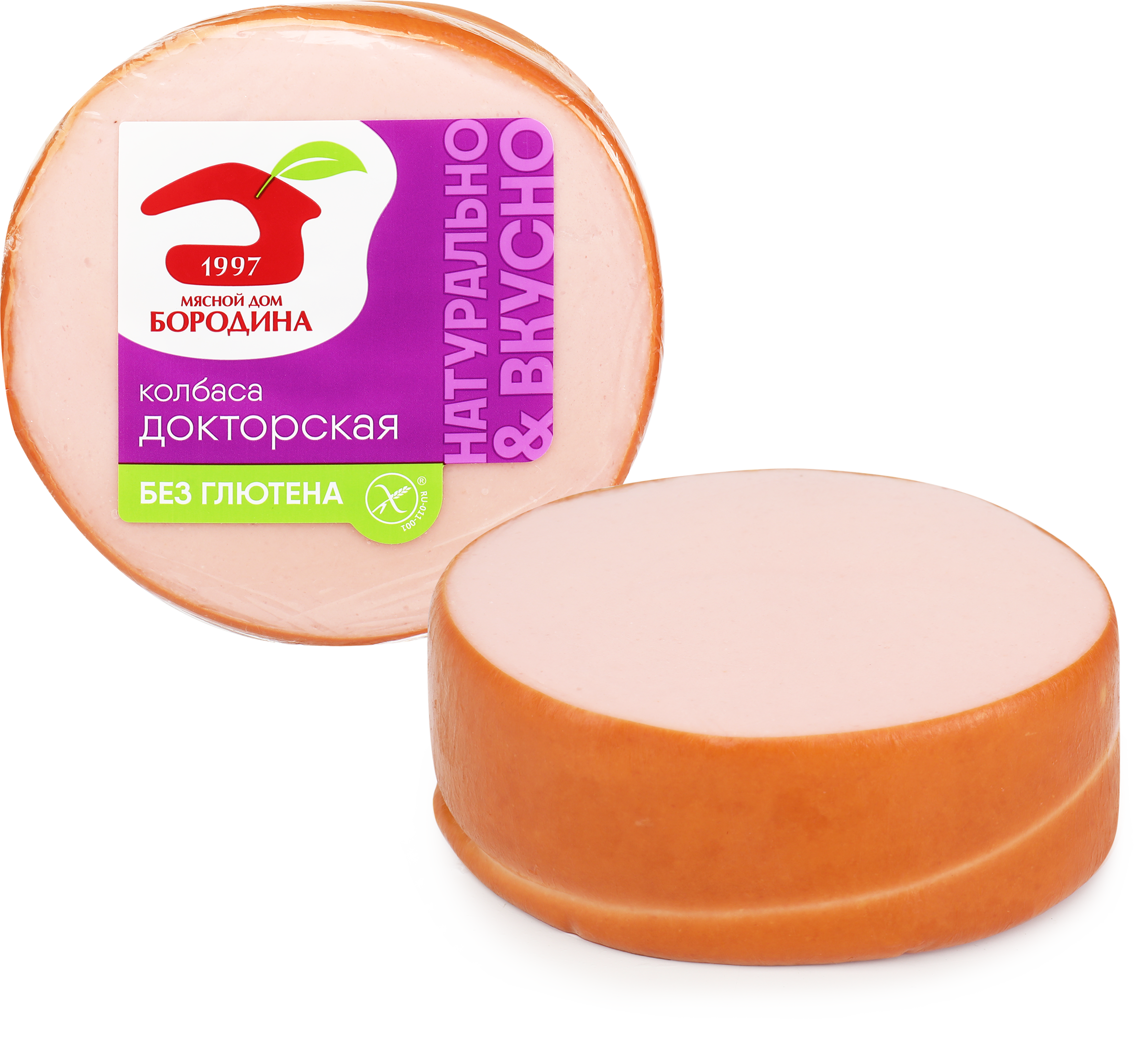 Изображение товара Колбаса вареная МД БОРОДИНА Докторская 400г натуральный вкус свежие специи