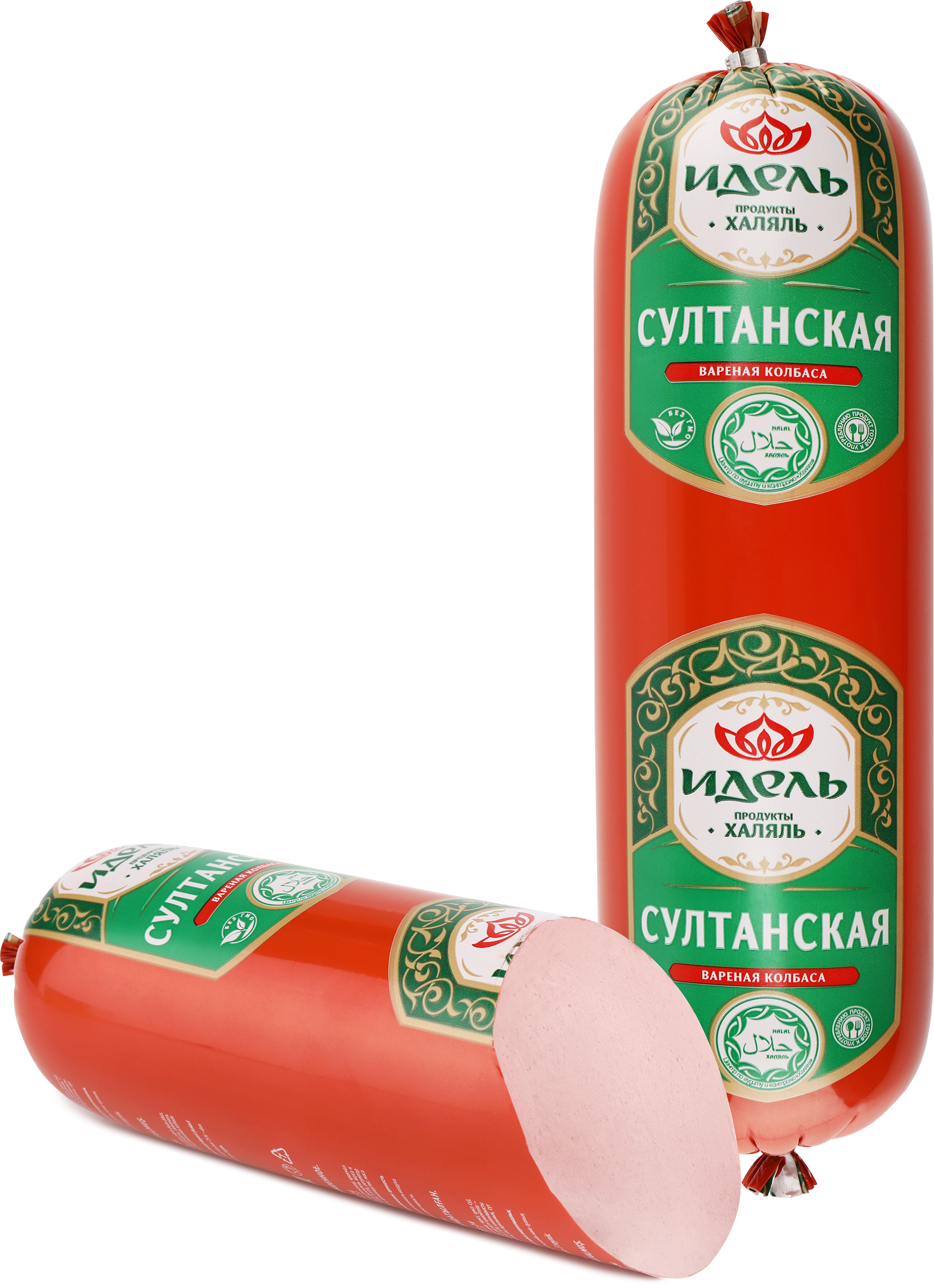 Изображение товара Колбаса вареная ИДЕЛЬ Султанская 1кг - натуральный деликатес из курятины