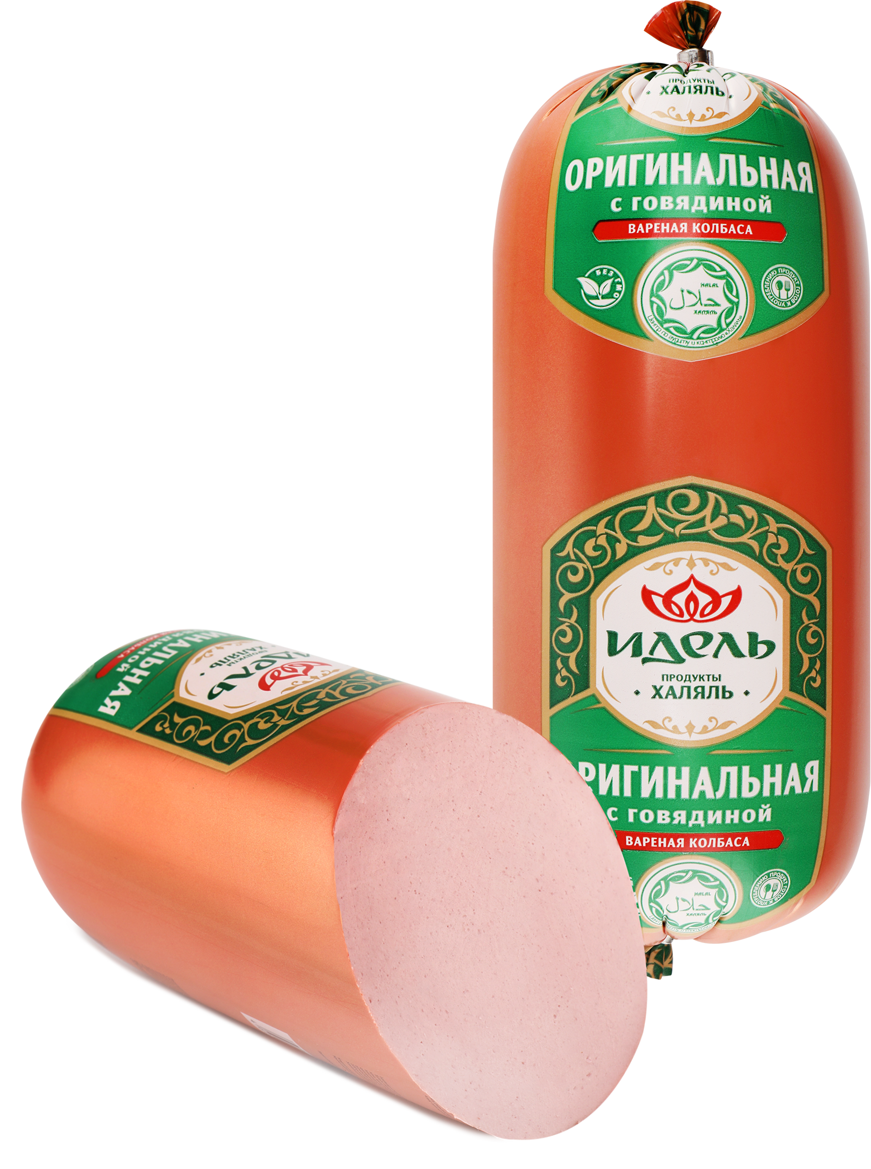 Изображение товара Колбаса вареная ИДЕЛЬ Оригинальная с говядиной 1кг Россия халяль