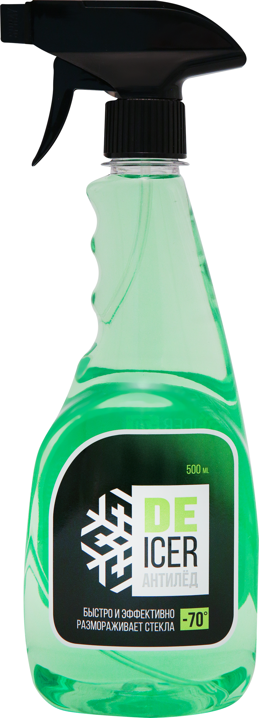 Изображение товара Стеклоочиститель DE ICER Антилед до -70°C 500мл для стекол автомобиля