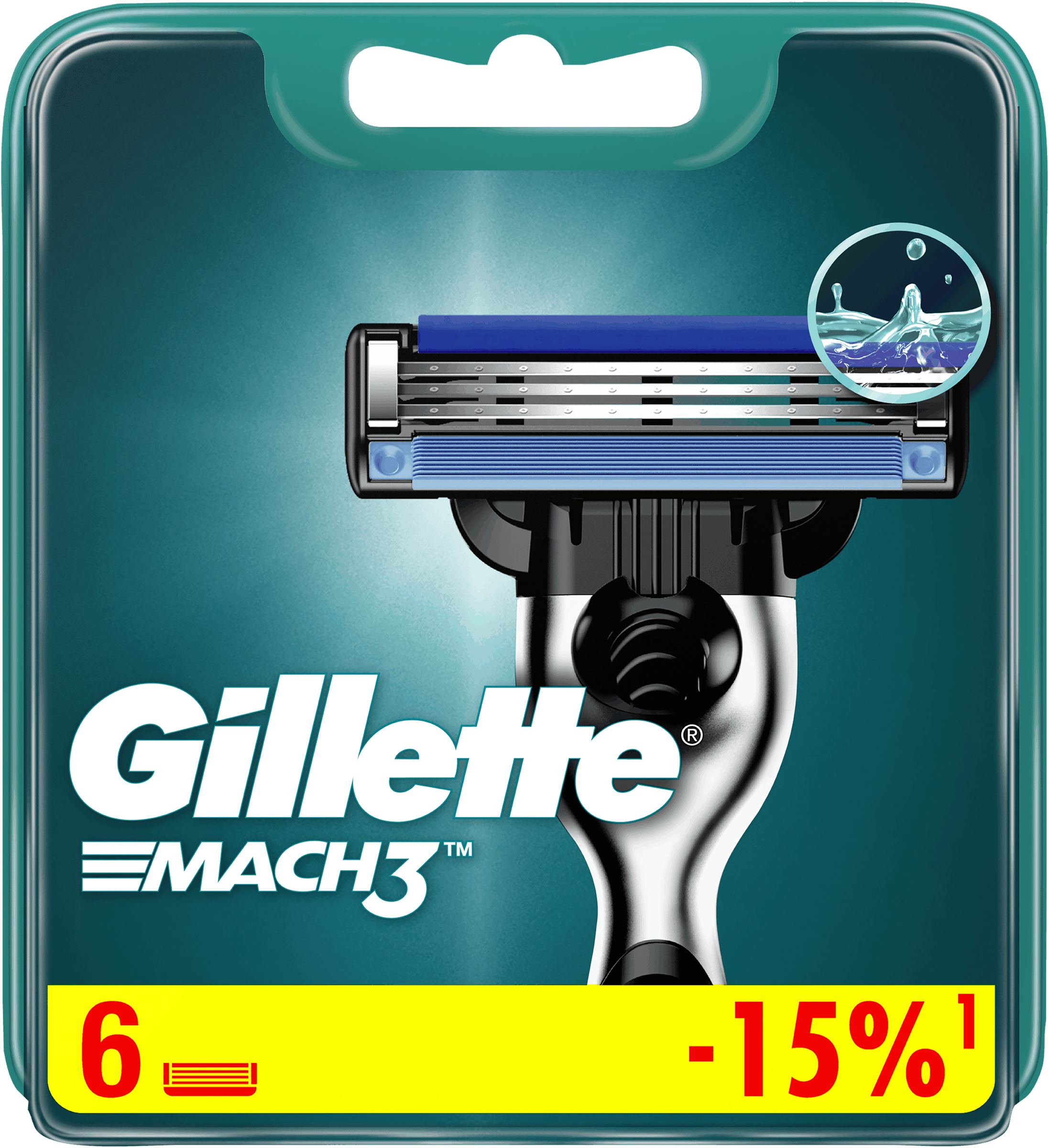 Изображение товара Кассеты сменные для бритья GILLETTE Mach3 6 шт мужские